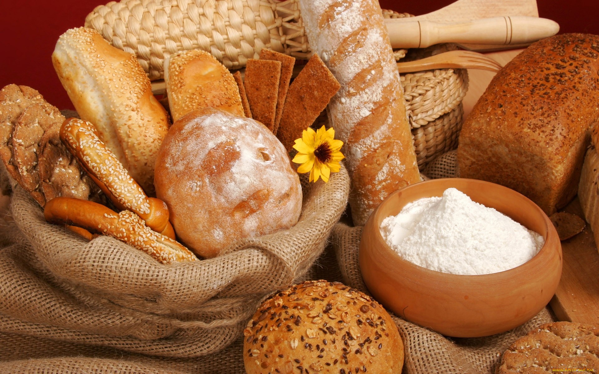 food, bread, baking, flour