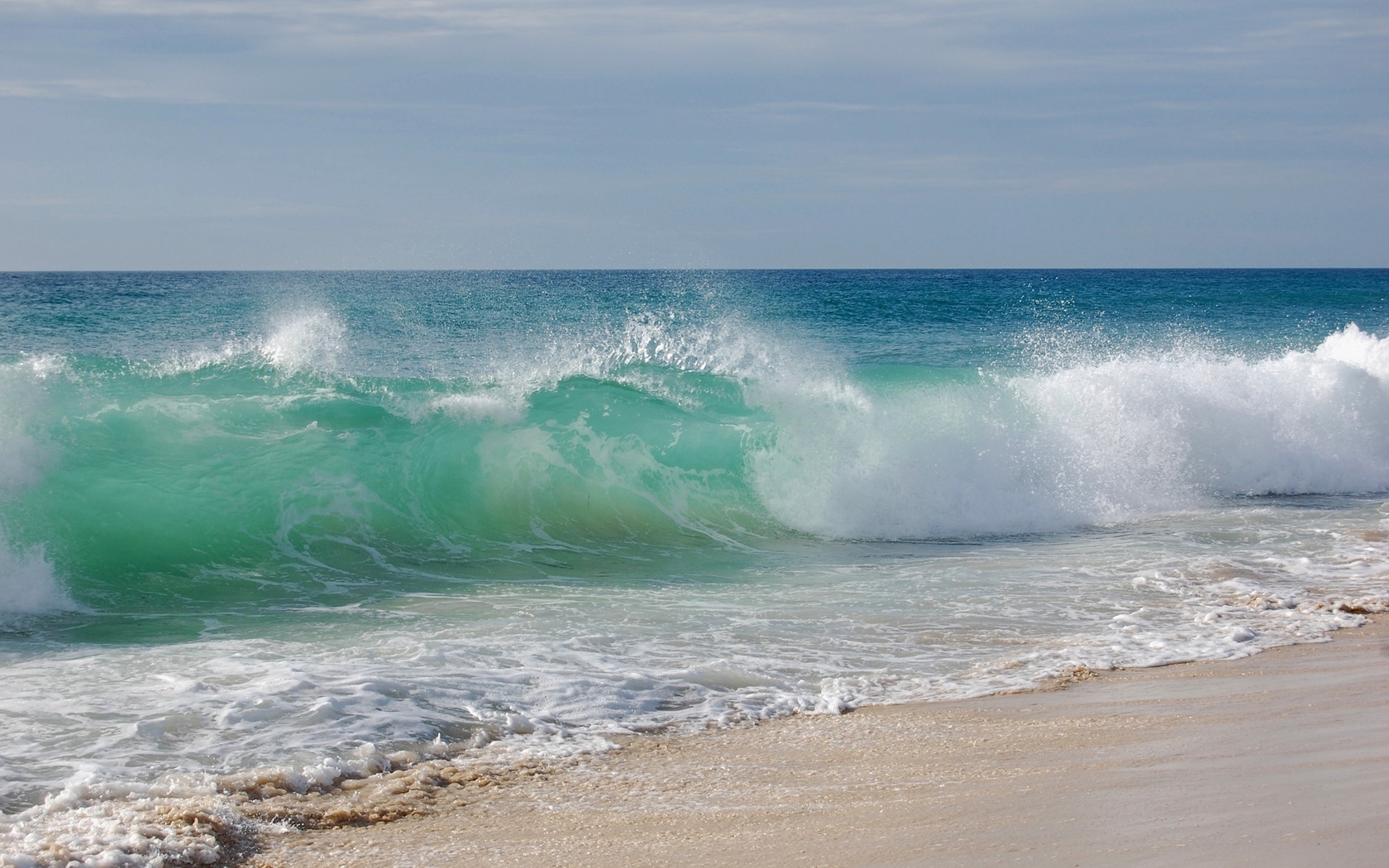 28448 Hintergrundbild herunterladen landschaft, sea, waves, strand - Bildschirmschoner und Bilder kostenlos