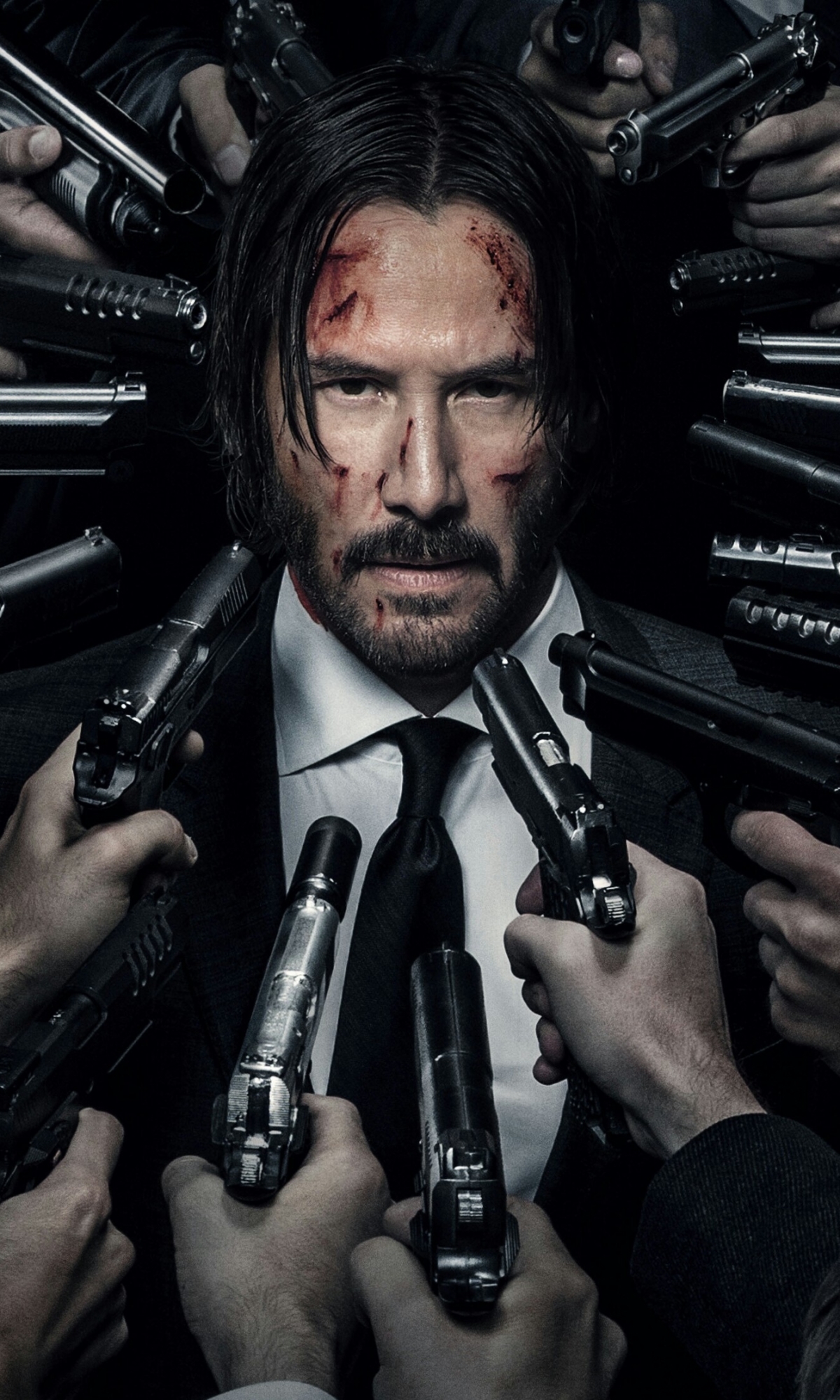 Download mobile wallpaper Keanu Reeves, Gun, Movie, Pistol, John Wick, John Wick: Chapter 2 for free.