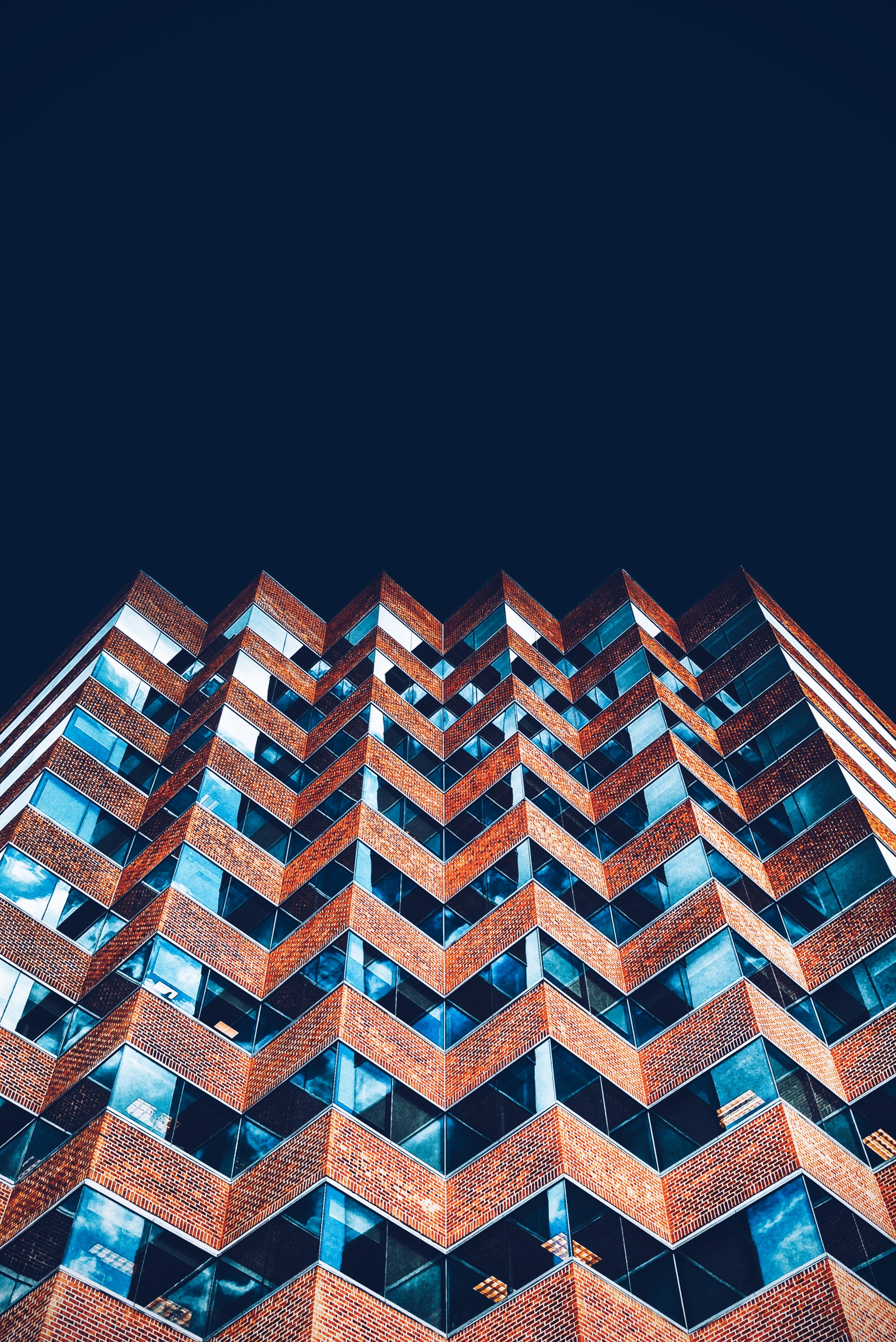 Download mobile wallpaper Building, Sky, Facade, Architecture, Minimalism for free.