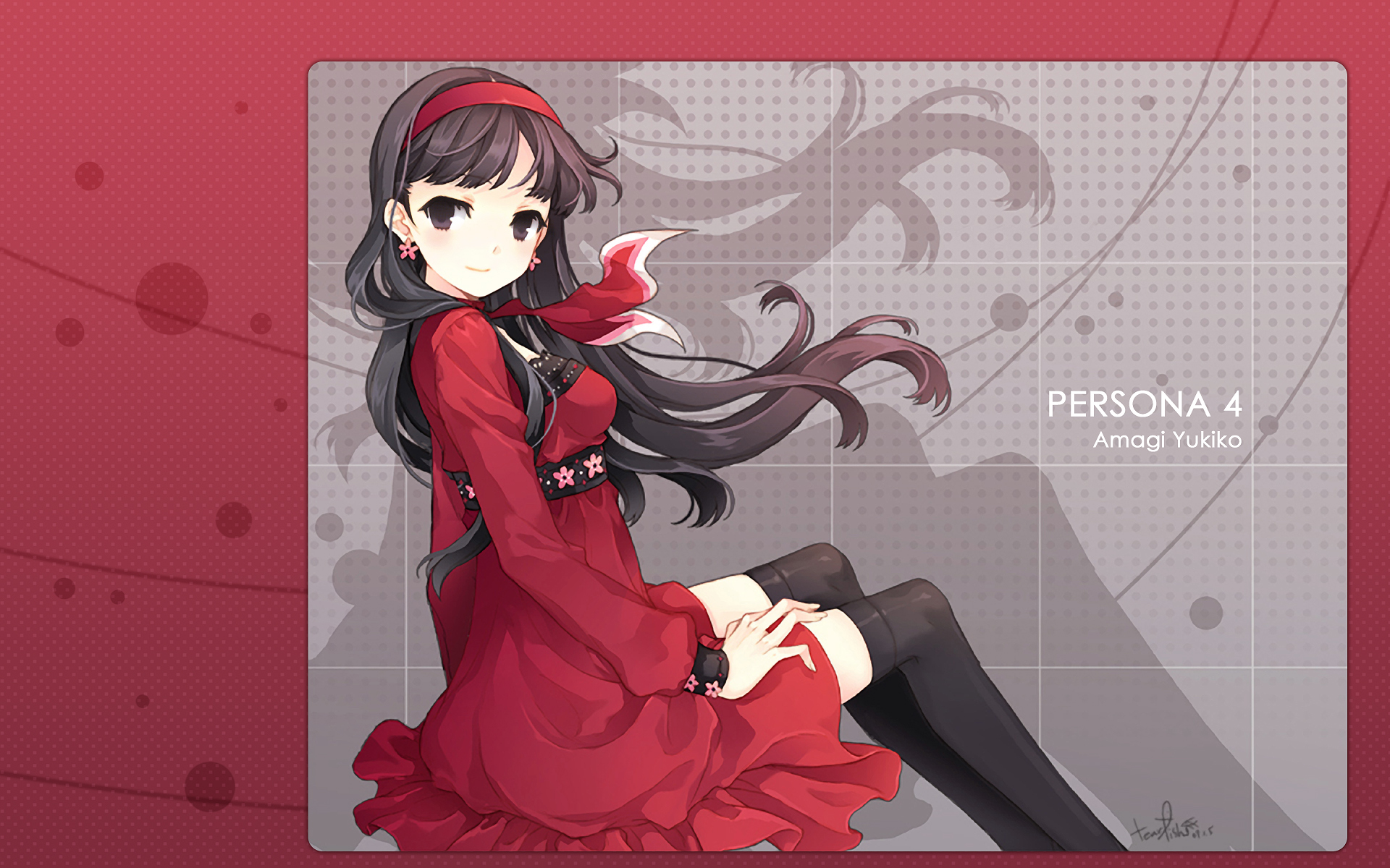 Laden Sie das Computerspiele, Persona, Person 4, Yukiko Amagi-Bild kostenlos auf Ihren PC-Desktop herunter