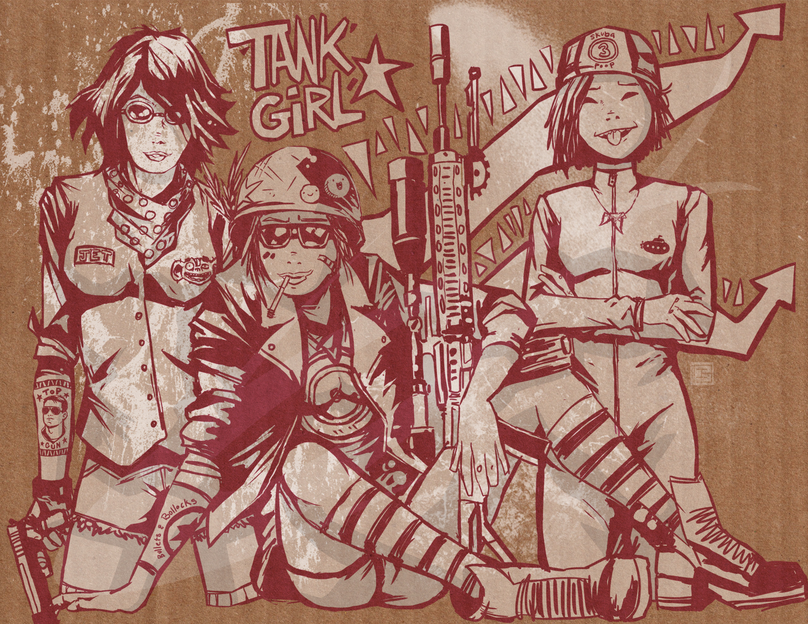 Baixar papel de parede para celular de História Em Quadrinhos, Tank Girl Detonando O Futuro gratuito.