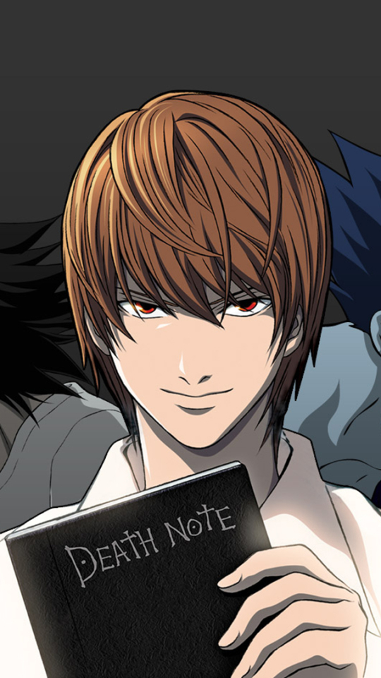 Handy-Wallpaper Death Note, Animes, L (Todesnotiz), Leichtes Yagami, Ryuk (Todesnotiz) kostenlos herunterladen.