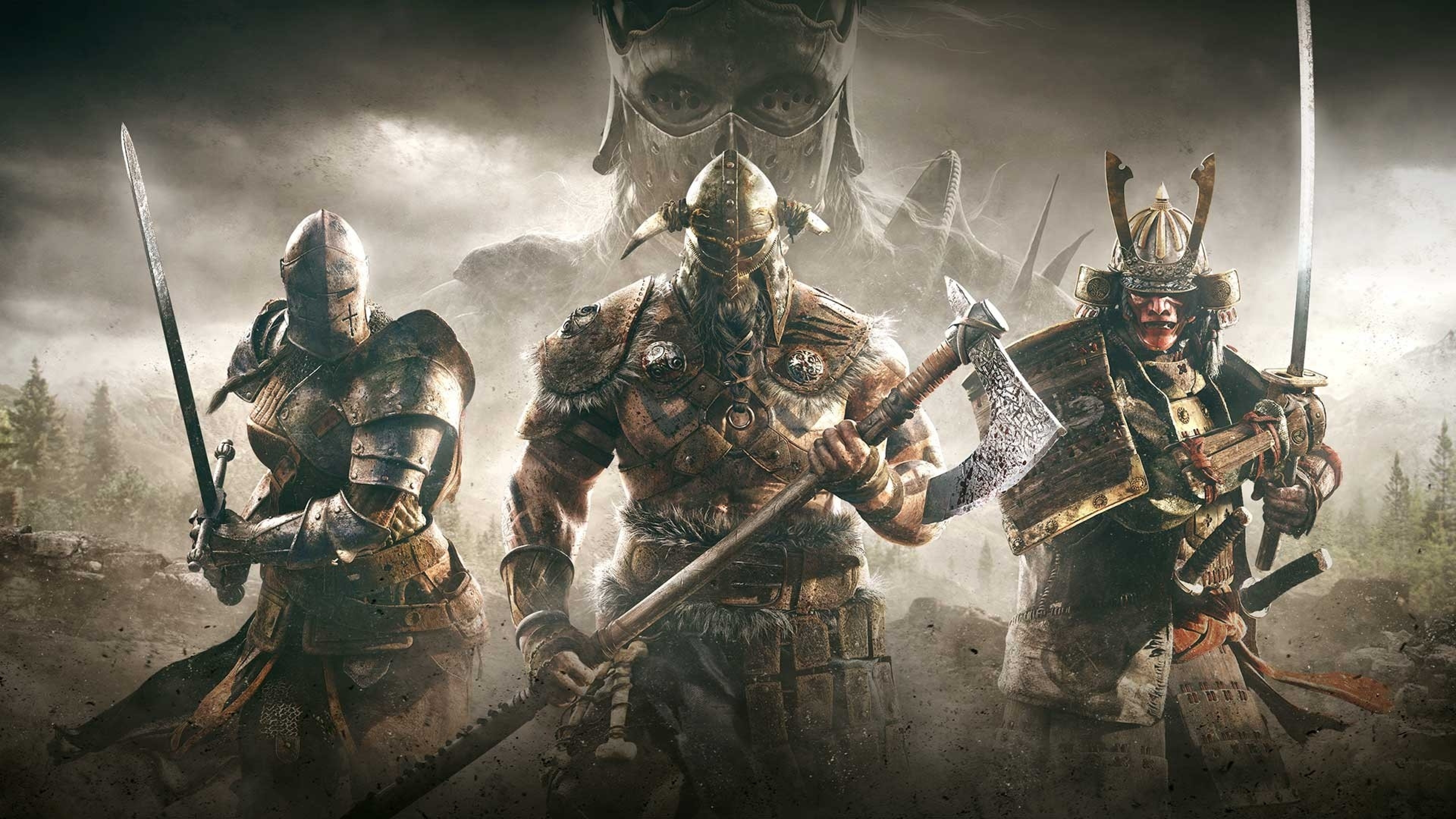 Download mobile wallpaper Warrior, Samurai, Knight, Battle, Video Game, For Honor for free.