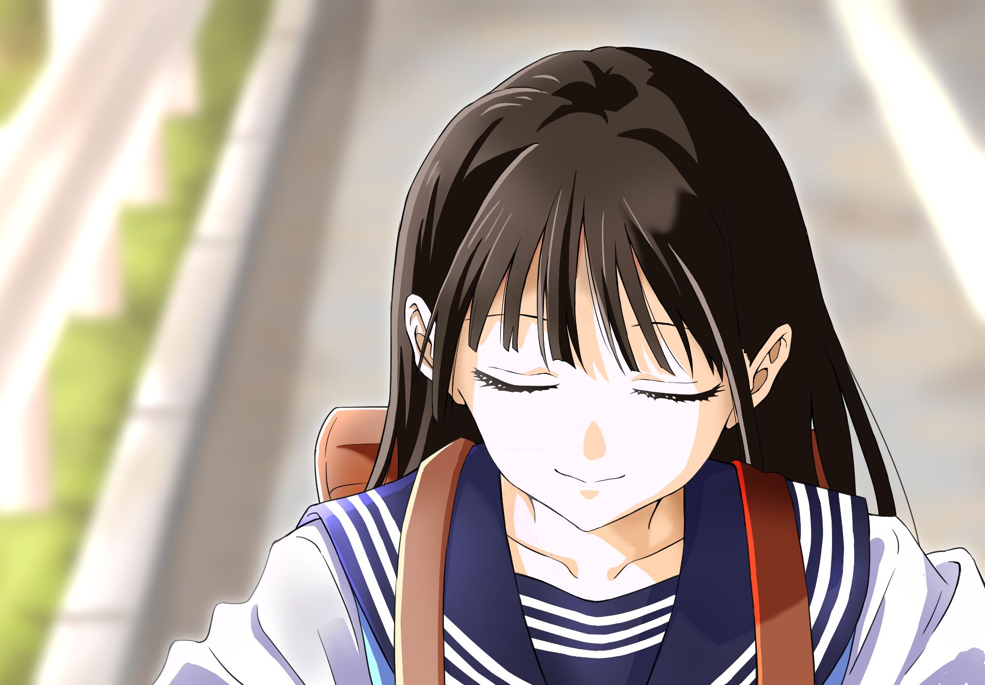 1062208 Hintergrundbild herunterladen animes, akebi chan no sailor fuku, komichi akebi - Bildschirmschoner und Bilder kostenlos