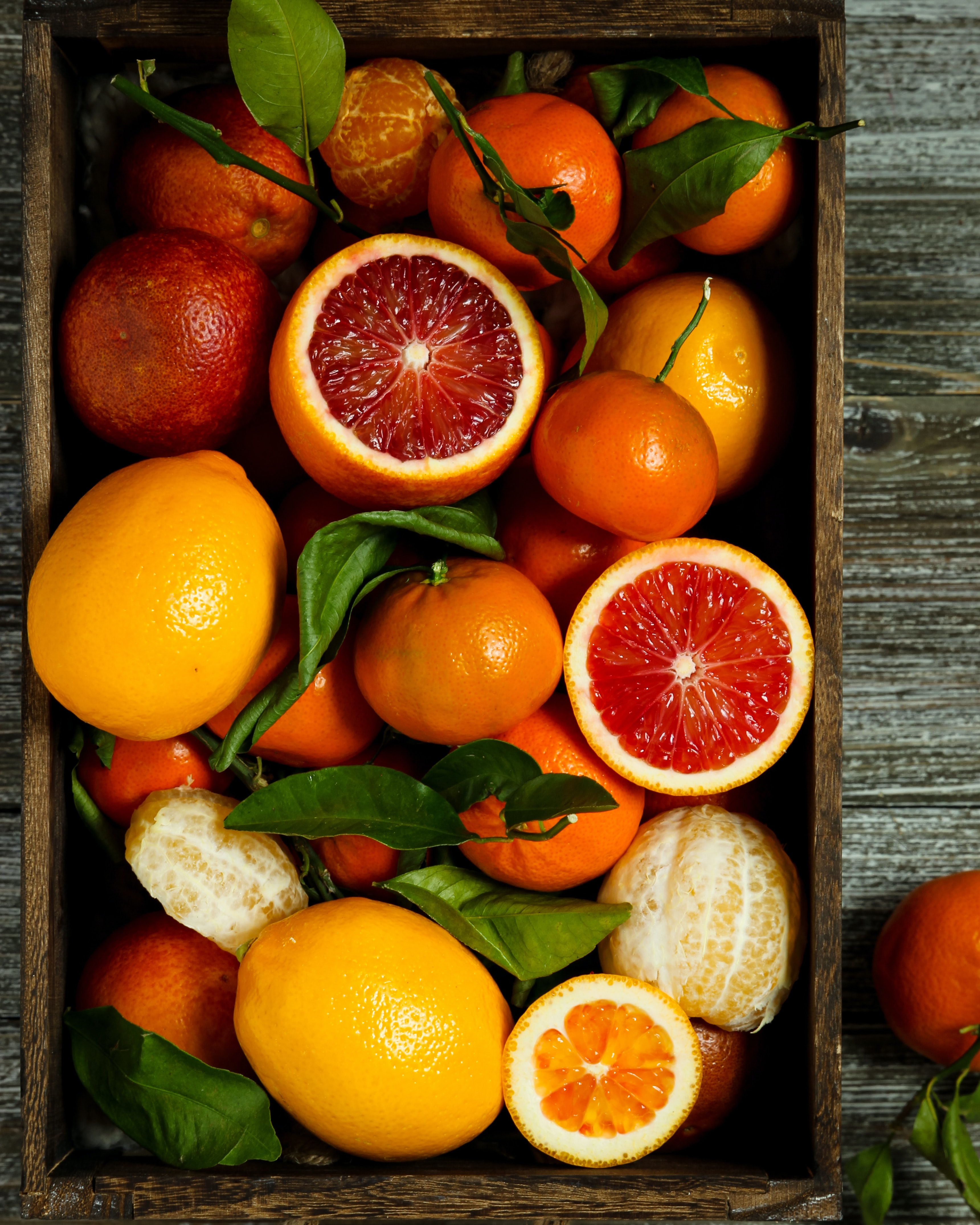 fruits, food, oranges, basket, grapefruit
