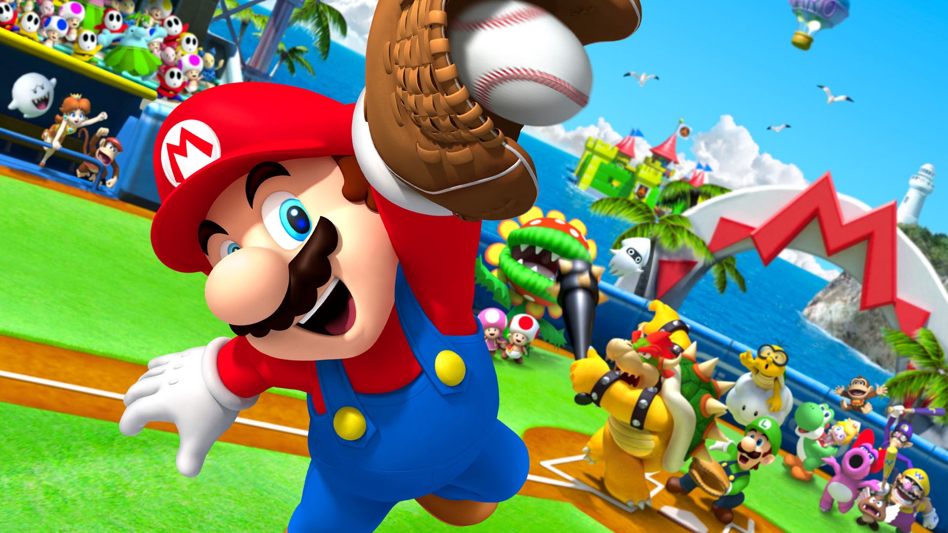 Descarga gratuita de fondo de pantalla para móvil de Videojuego, Super Mario Stadium: Family Baseball.
