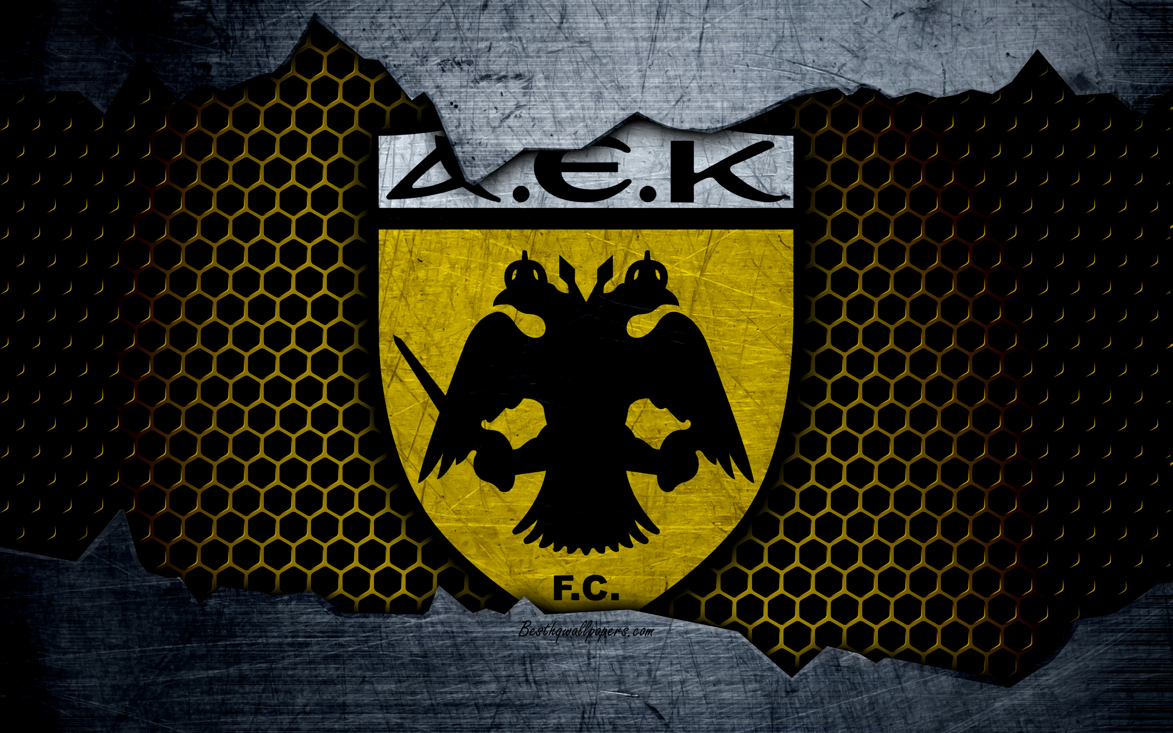無料モバイル壁紙スポーツ, サッカー, ロゴ, 象徴, Aek アテネ Fcをダウンロードします。