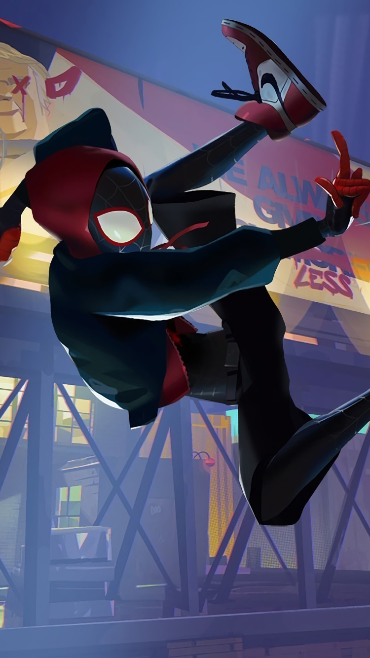 Download mobile wallpaper Spider Man, Movie, Miles Morales, Spider Gwen, Spider Man: Into The Spider Verse for free.