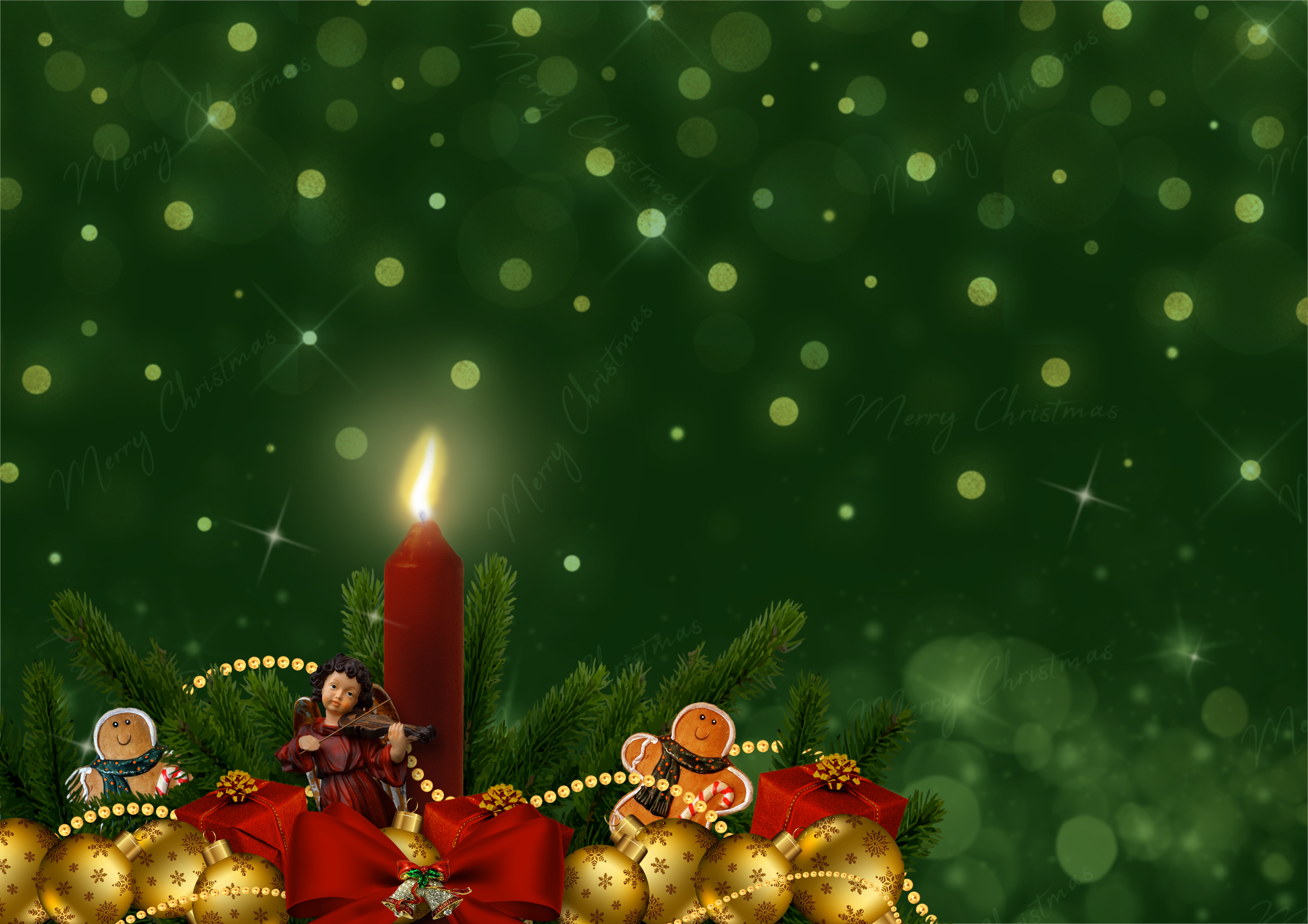 Laden Sie das Feiertage, Weihnachten, Weihnachtsschmuck, Kerze, Flitter-Bild kostenlos auf Ihren PC-Desktop herunter
