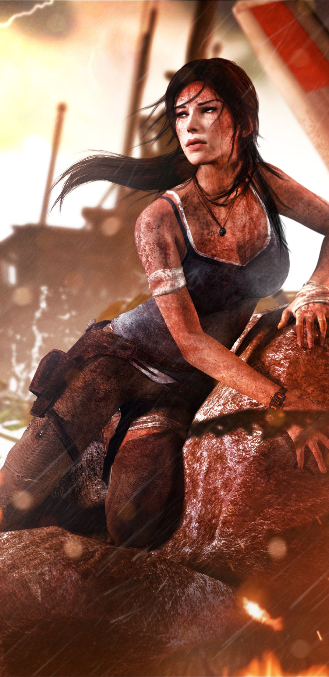 Descarga gratuita de fondo de pantalla para móvil de Tomb Raider, Videojuego, Lara Croft, Asaltante De Tumbas (2013).