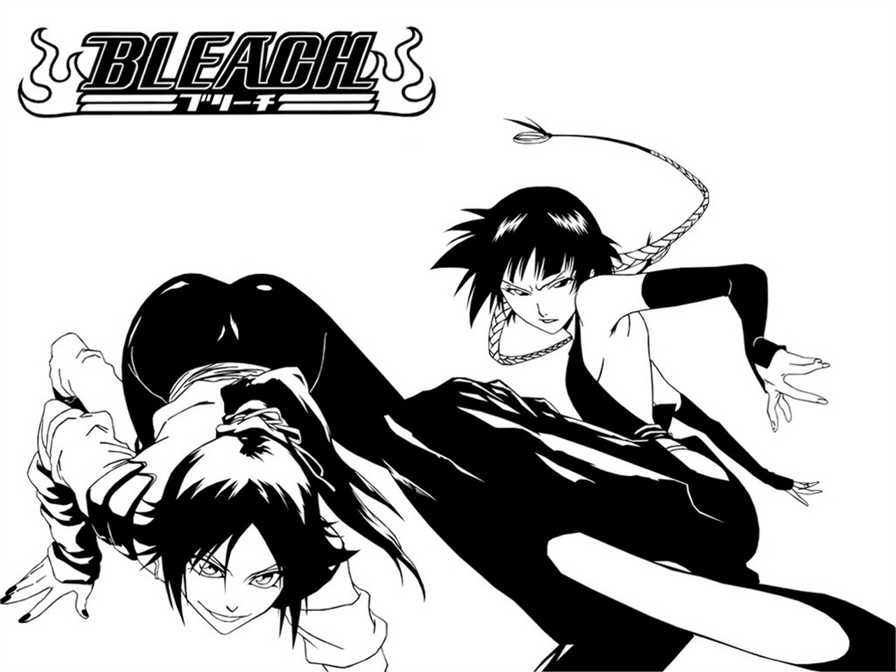 Descarga gratuita de fondo de pantalla para móvil de Animado, Bleach: Burîchi, Yoruichi Shihôin, Soifon (Lejía).
