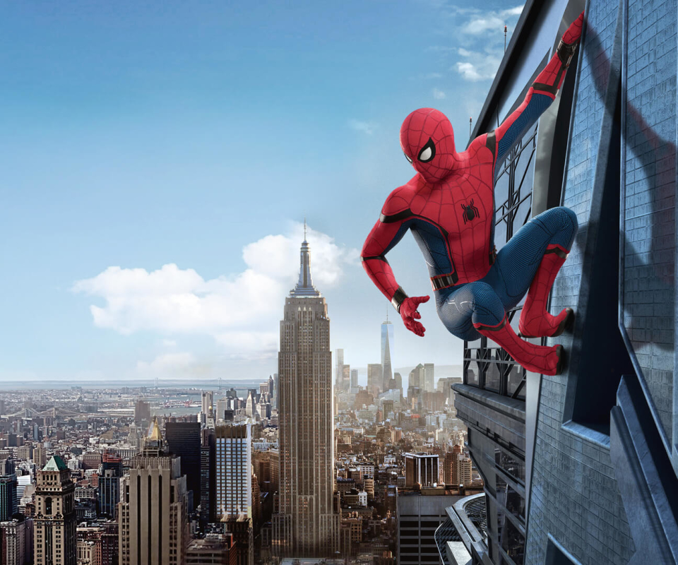 Téléchargez des papiers peints mobile Spider Man, Imeuble, Bâtiment, New York, Film, Empire State Building, Homme Araignée, Tom Holland, Spider Man: Homecoming gratuitement.