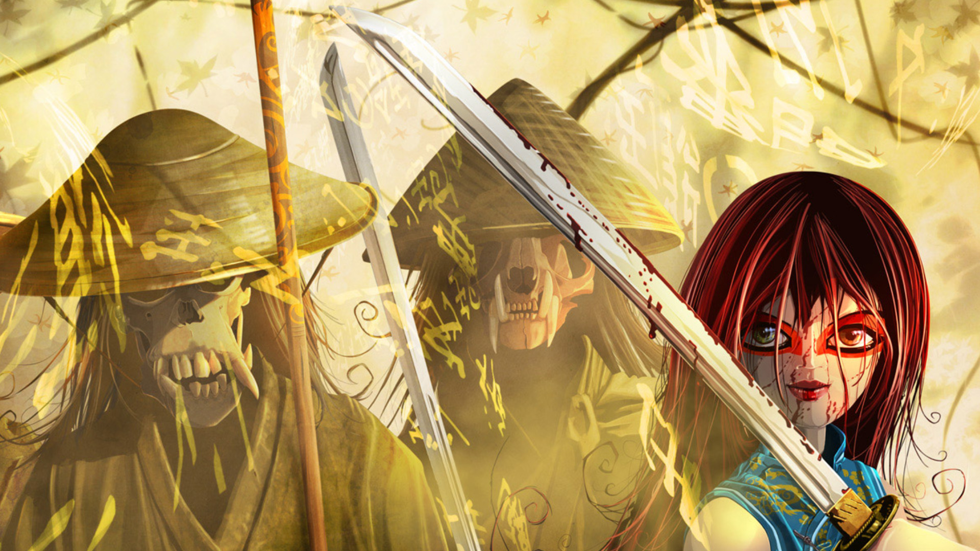 Free download wallpaper Fantasy, Samurai on your PC desktop