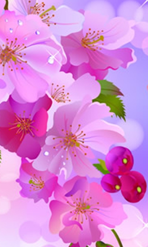 Download mobile wallpaper Flowers, Flower, Artistic, Pink Flower for free.