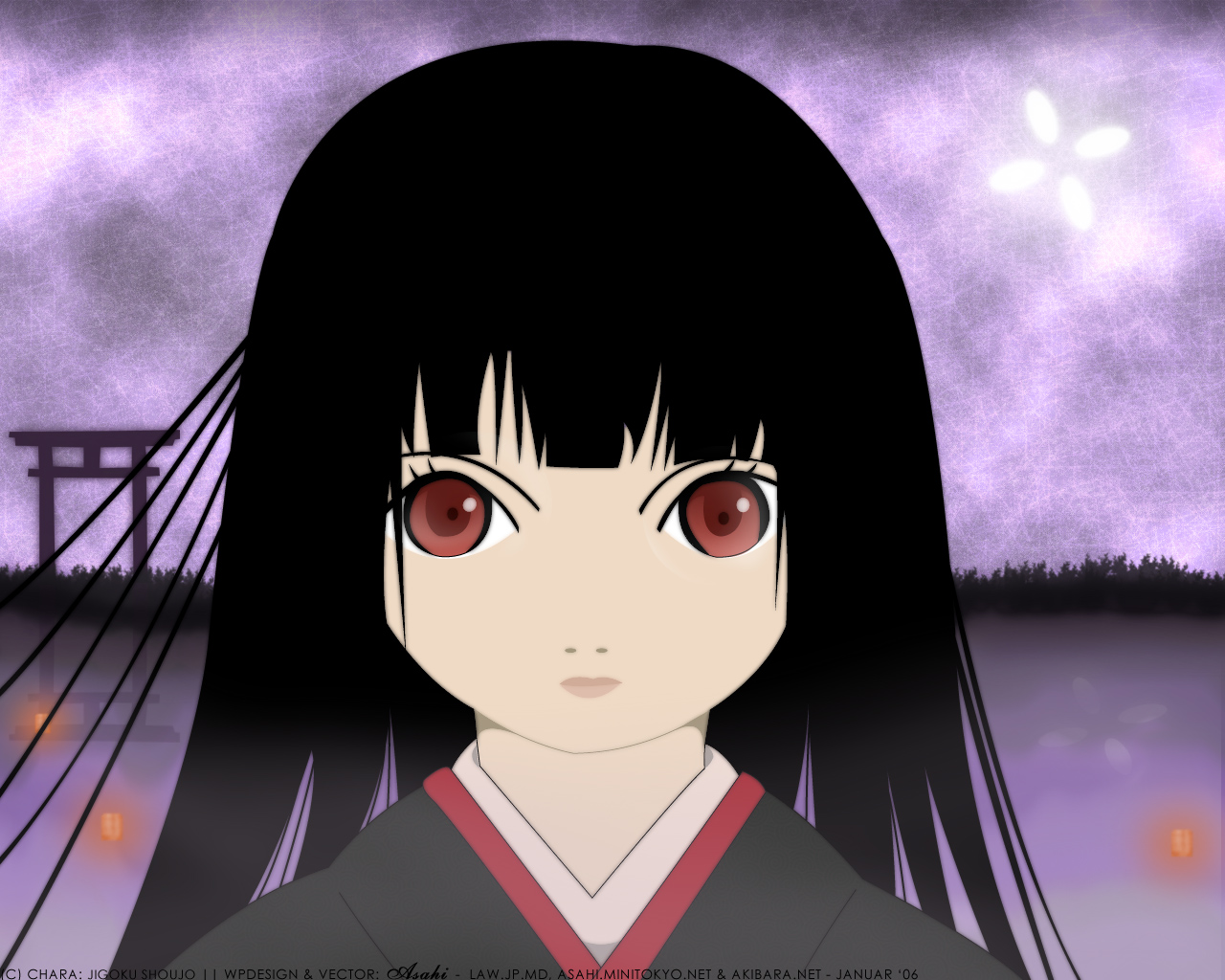 Laden Sie das Animes, Jigoku Shōjo-Bild kostenlos auf Ihren PC-Desktop herunter