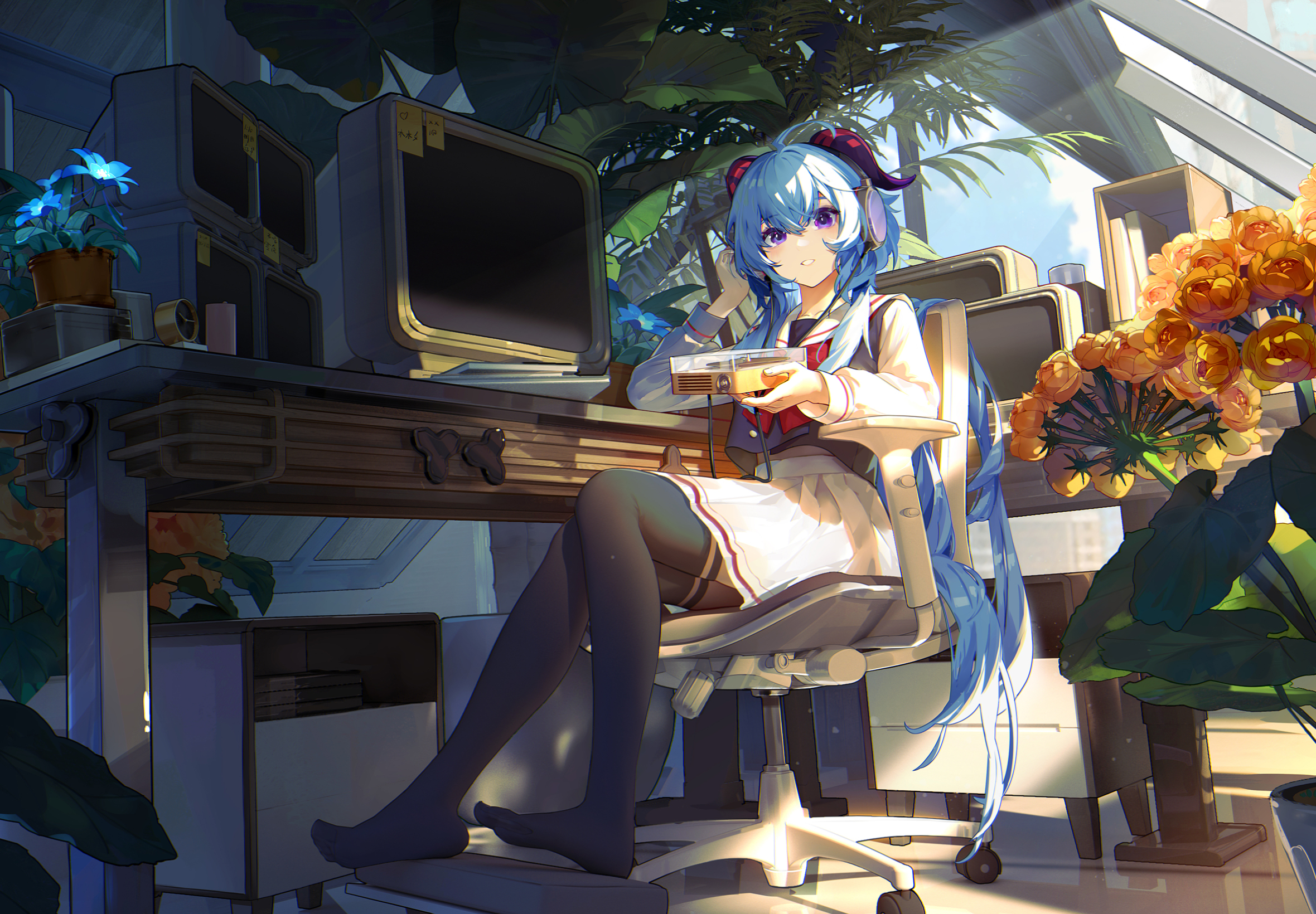 Baixe gratuitamente a imagem Videogame, Genshin Impact, Ganyu (Impacto Genshin) na área de trabalho do seu PC