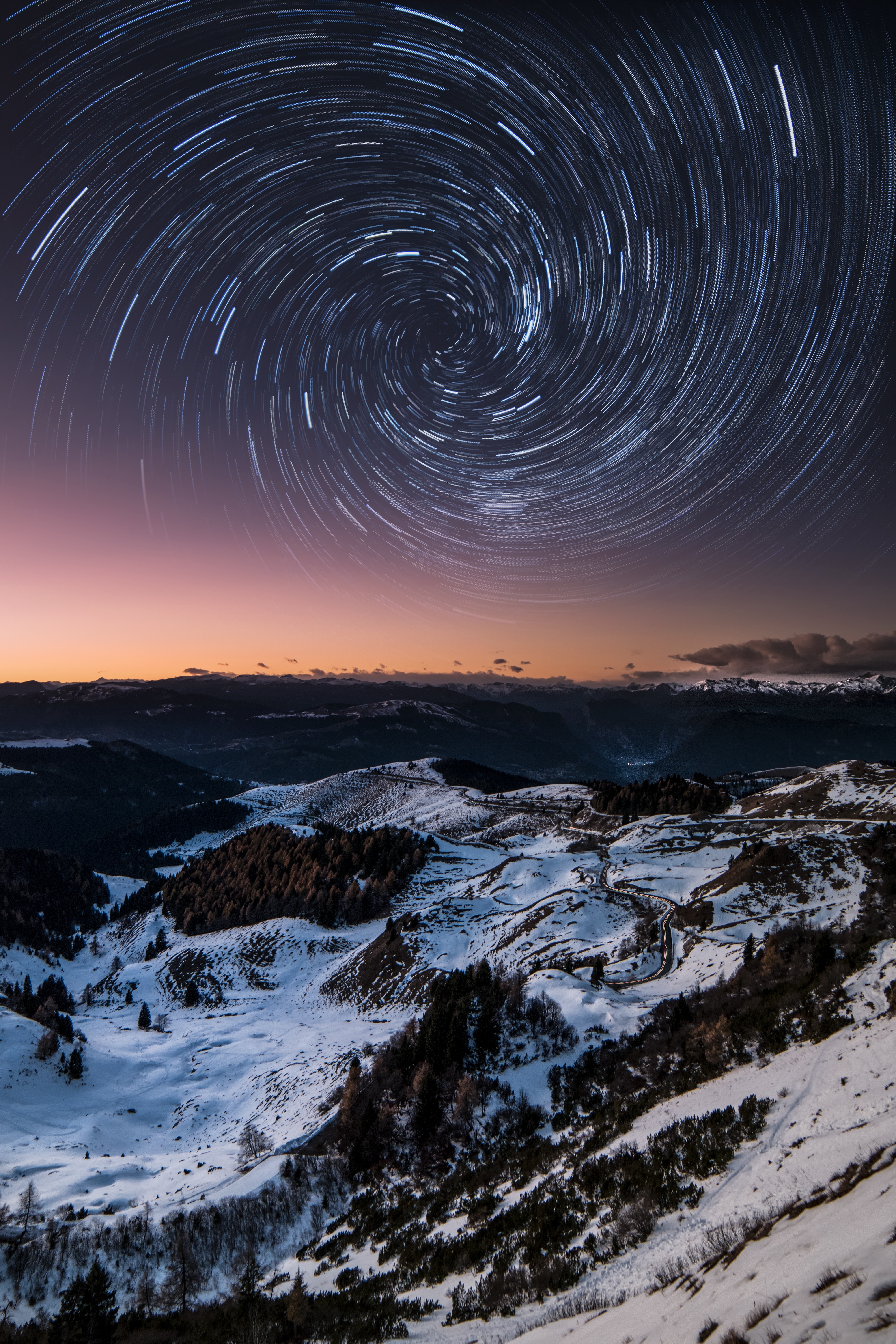 vertex, nature, mountains, night, italy, top, starry sky, dolomites Full HD