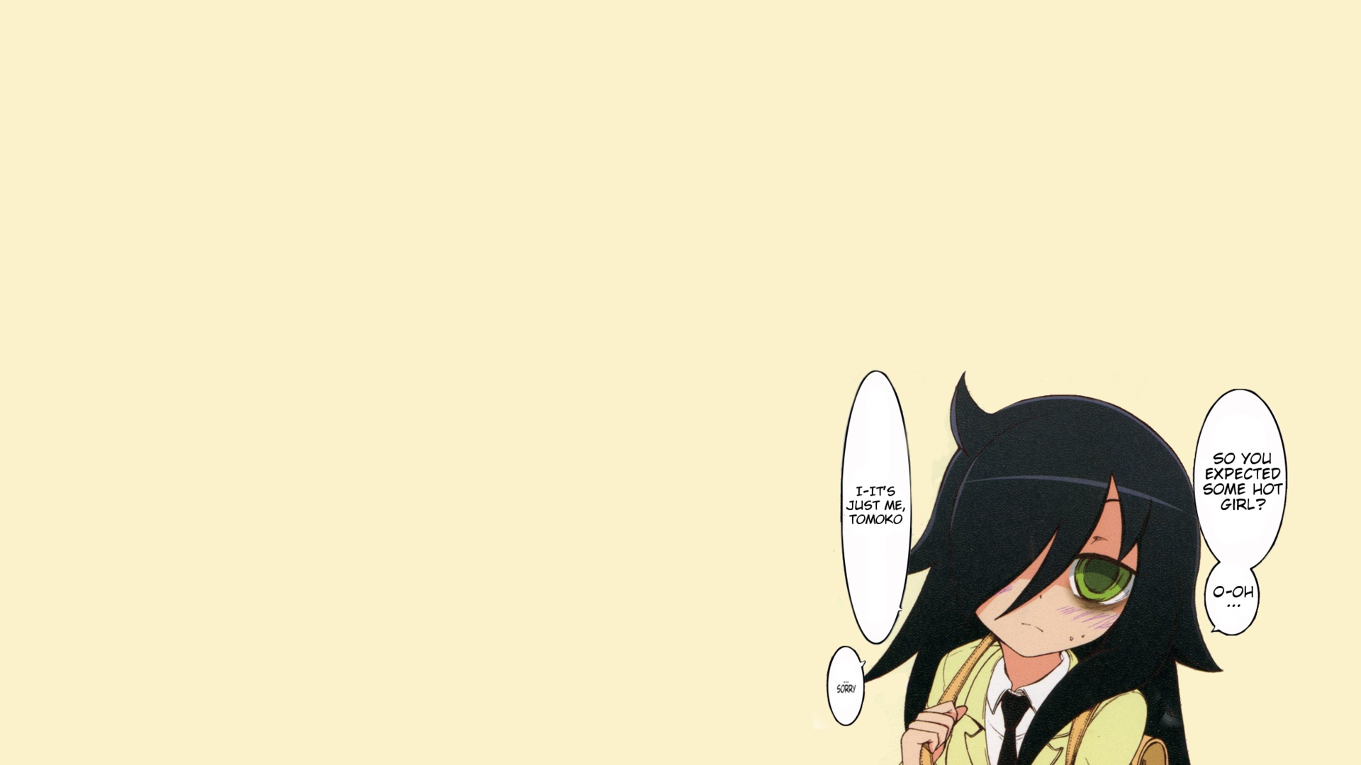 Free download wallpaper Anime, Tomoko Kuroki, Watamote on your PC desktop