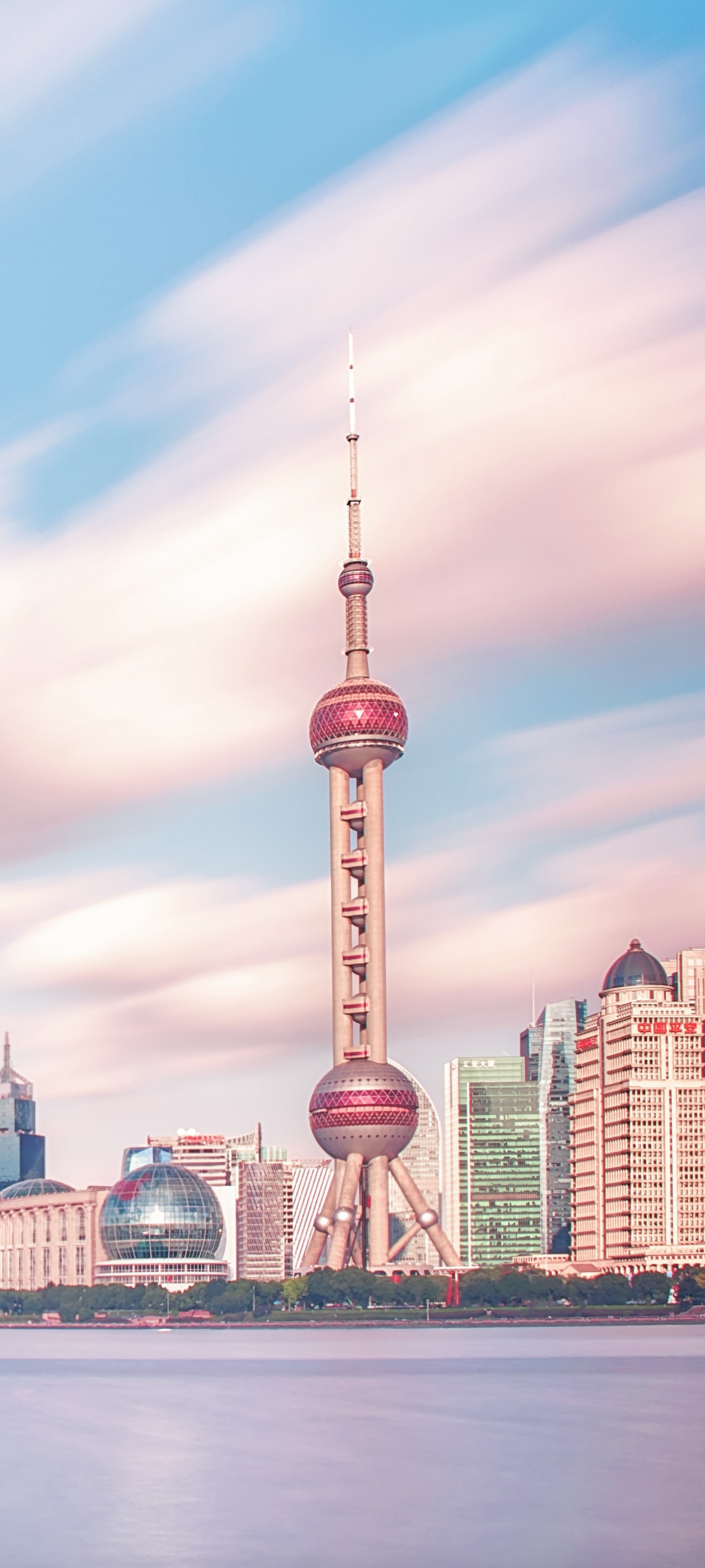 Free download wallpaper Cities, City, Skyscraper, Shanghai, Man Made, Oriental Pearl Tower on your PC desktop