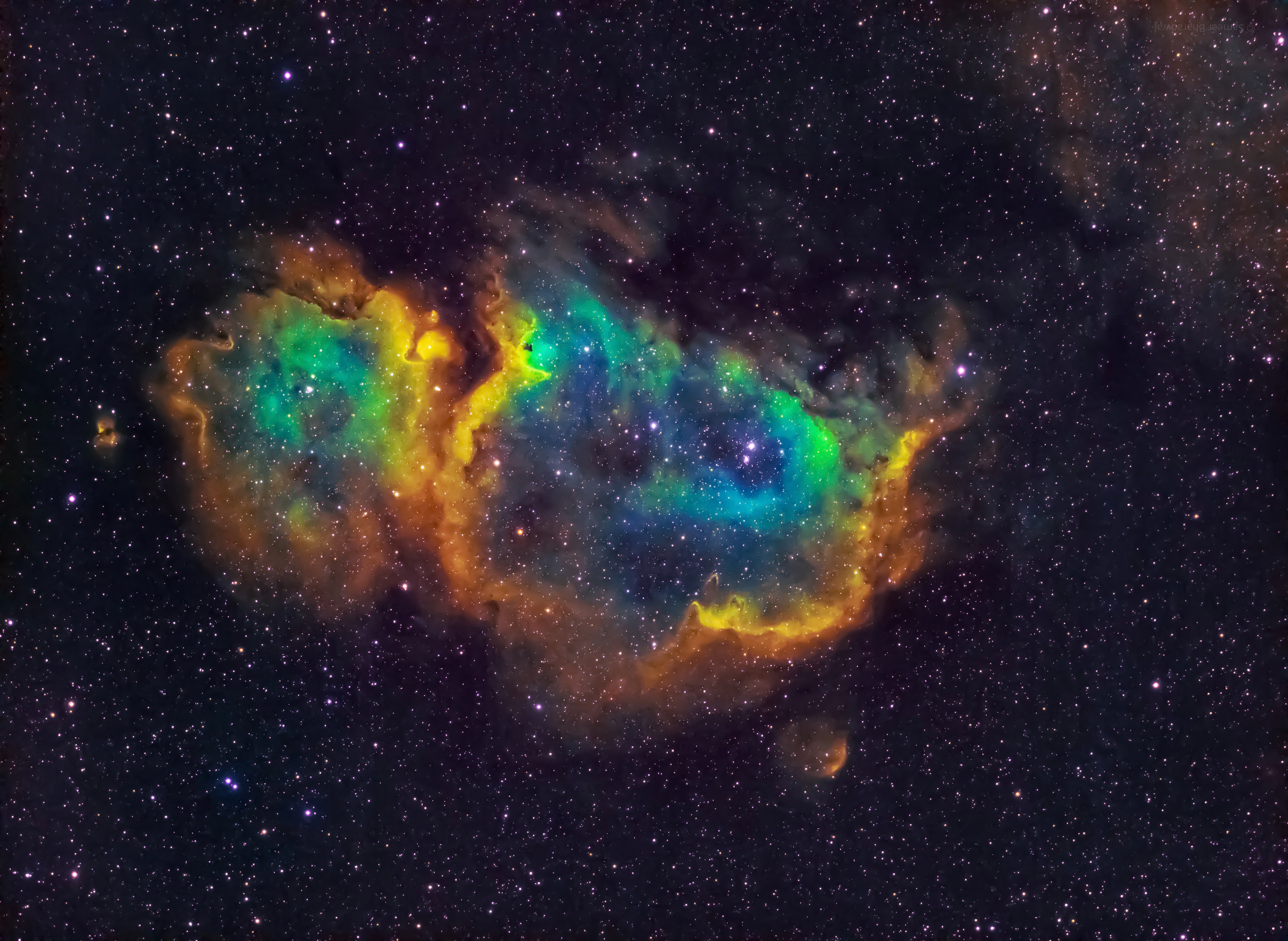 nebula, universe, stars, multicolored, motley, glow Full HD