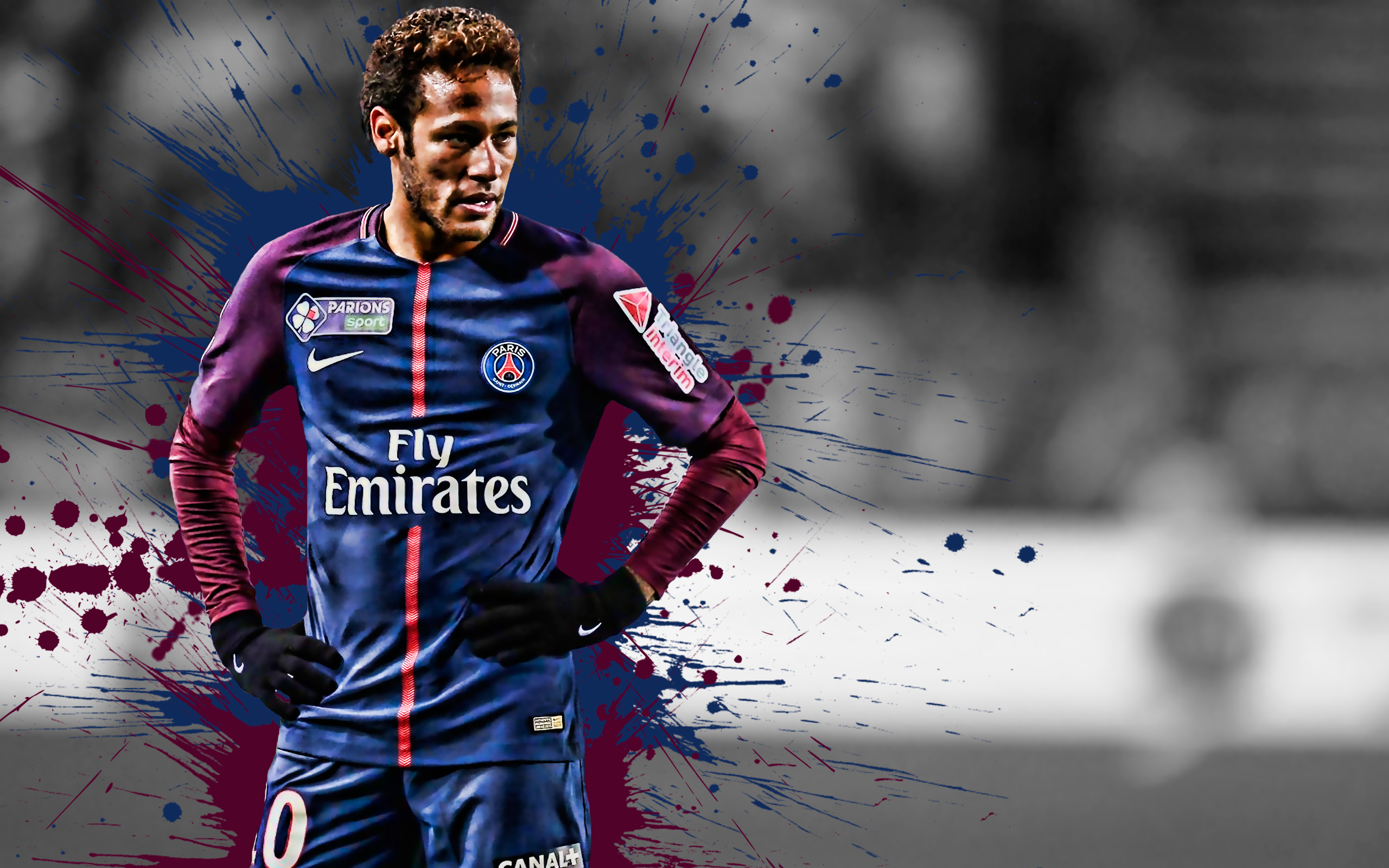Laden Sie das Sport, Fußball, Paris Saint Germain, Brasilianisch, Neymar-Bild kostenlos auf Ihren PC-Desktop herunter