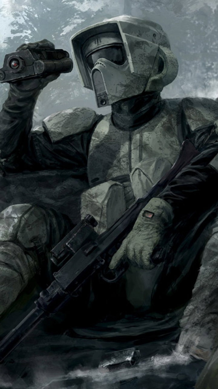 Download mobile wallpaper Star Wars, Sci Fi, Soldier, Scout Trooper for free.