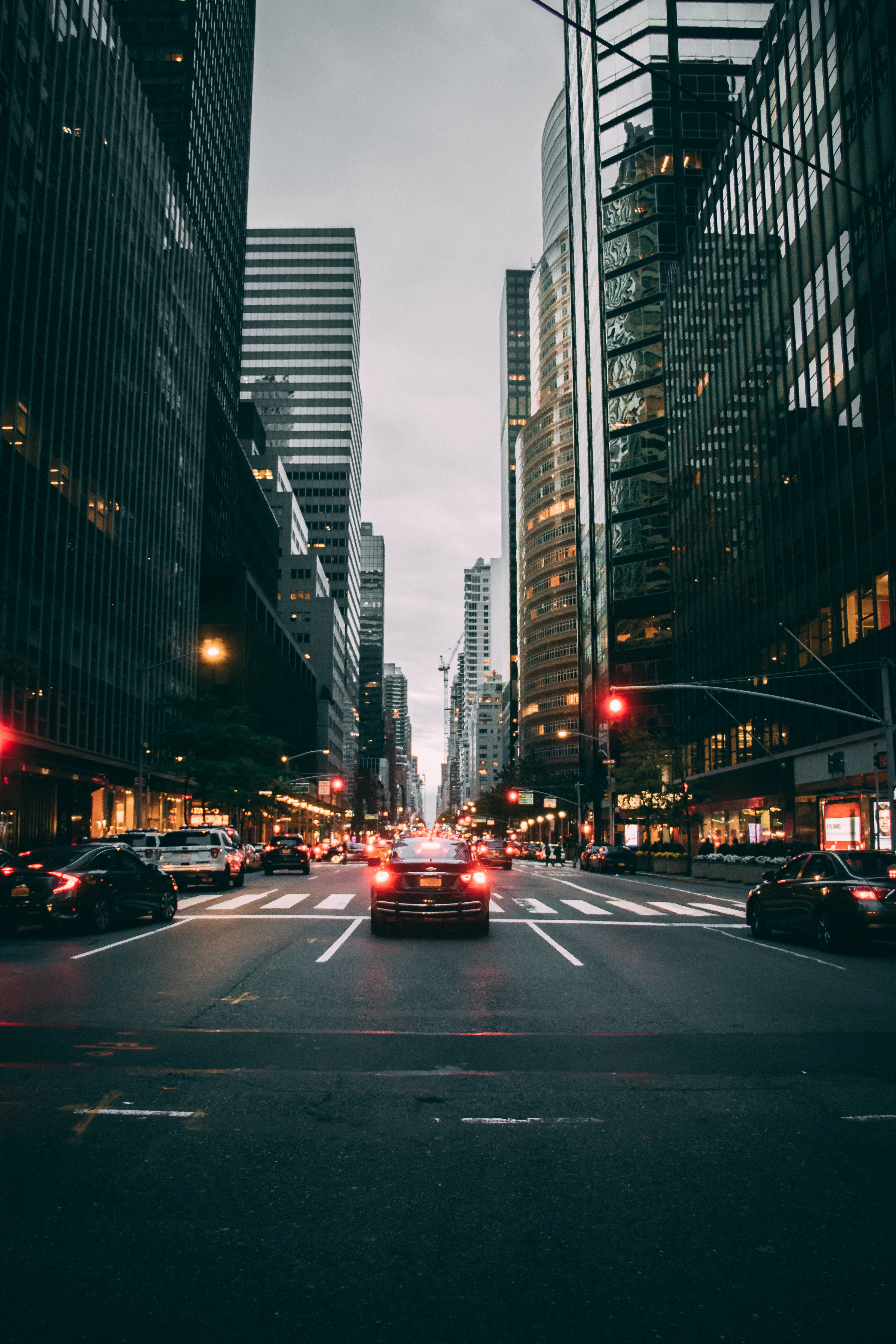 city, cars, cities, usa, building, road, traffic, movement, united states, street, new york Full HD