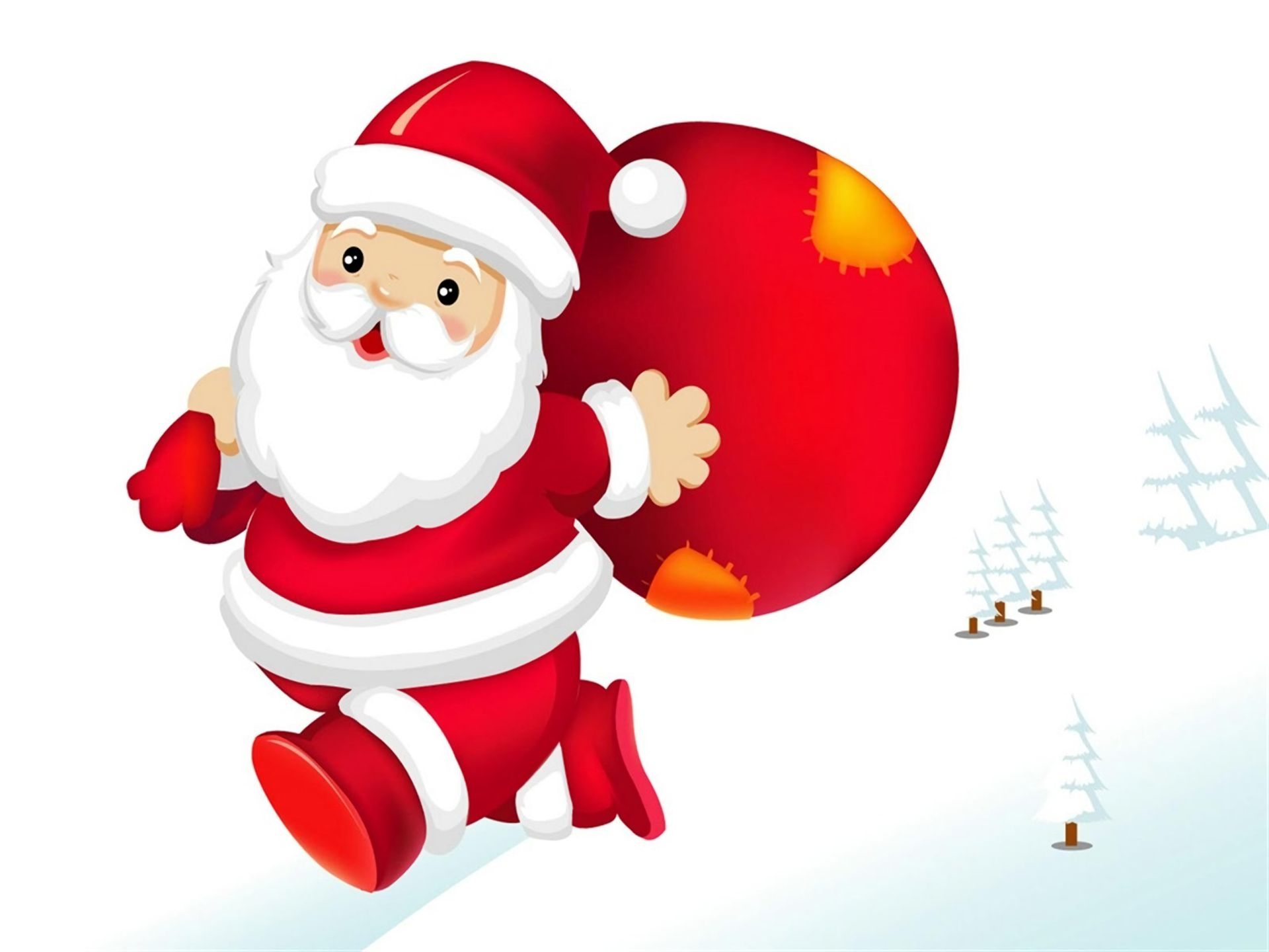 Скачать картинку Рождество, Белый, Санта Клаус, Праздничные в телефон бесплатно.