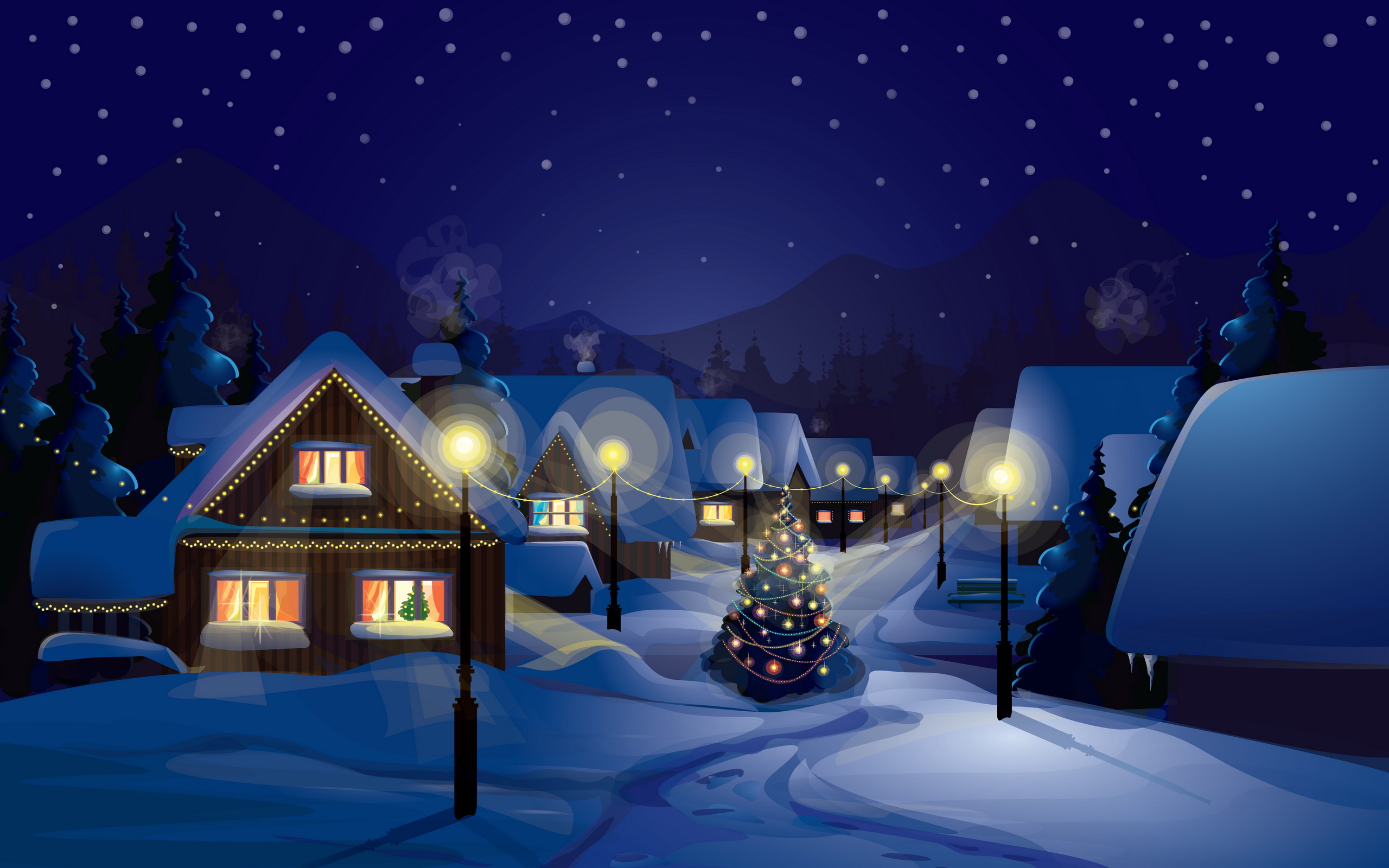 Téléchargez des papiers peints mobile Noël, Vacances, Sapin De Noël, Lumières De Noël gratuitement.