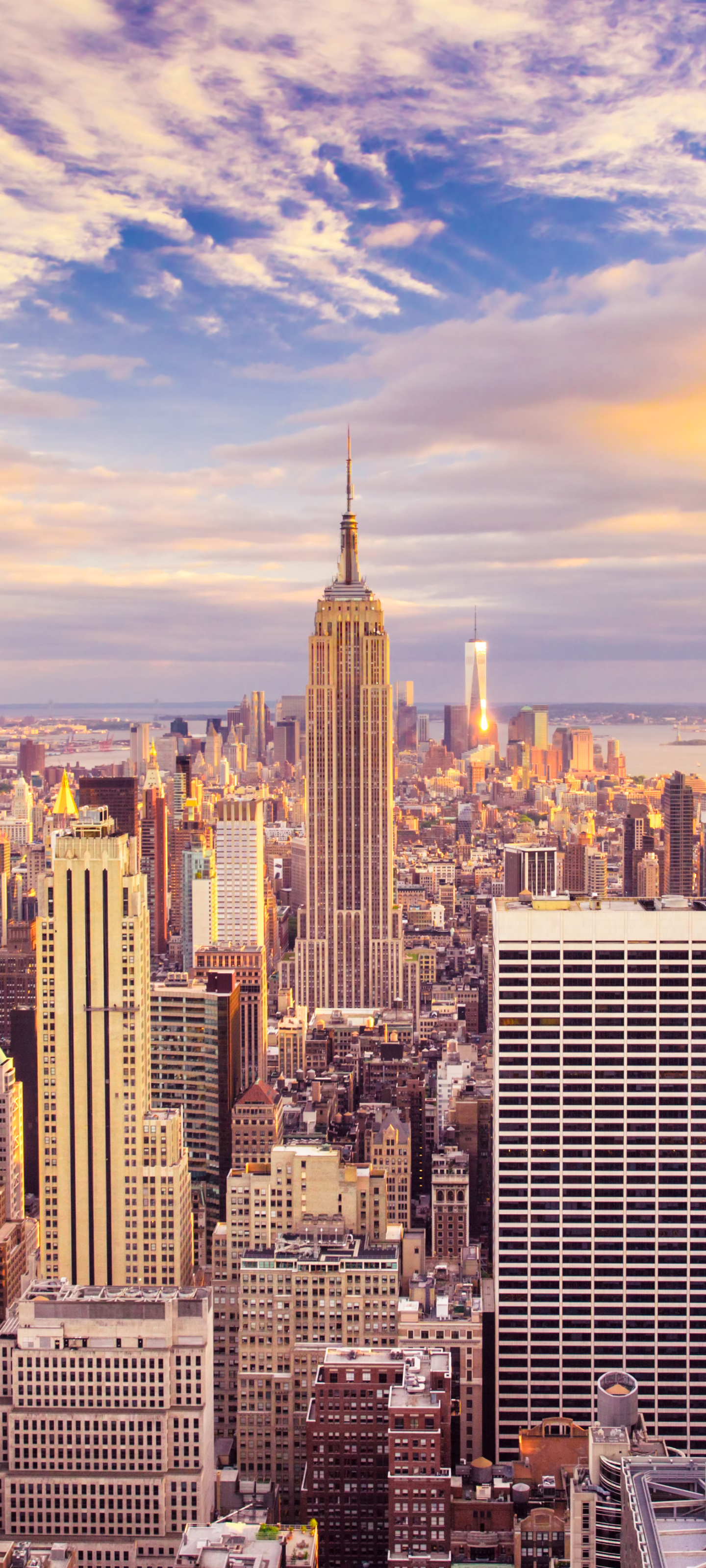 Handy-Wallpaper Städte, Stadt, Wolkenkratzer, Gebäude, Stadtbild, New York, Vereinigte Staaten Von Amerika, Empire State Building, Menschengemacht, Großstadt kostenlos herunterladen.