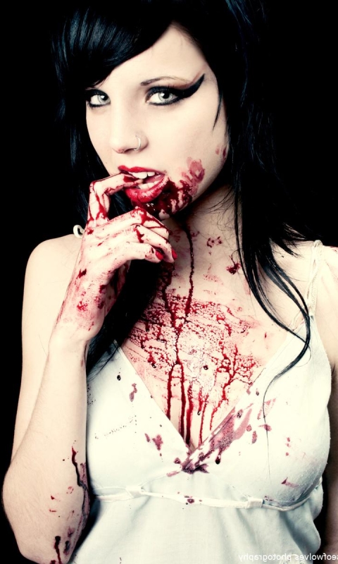 Download mobile wallpaper Blood, Dark, Zombie, Scary for free.