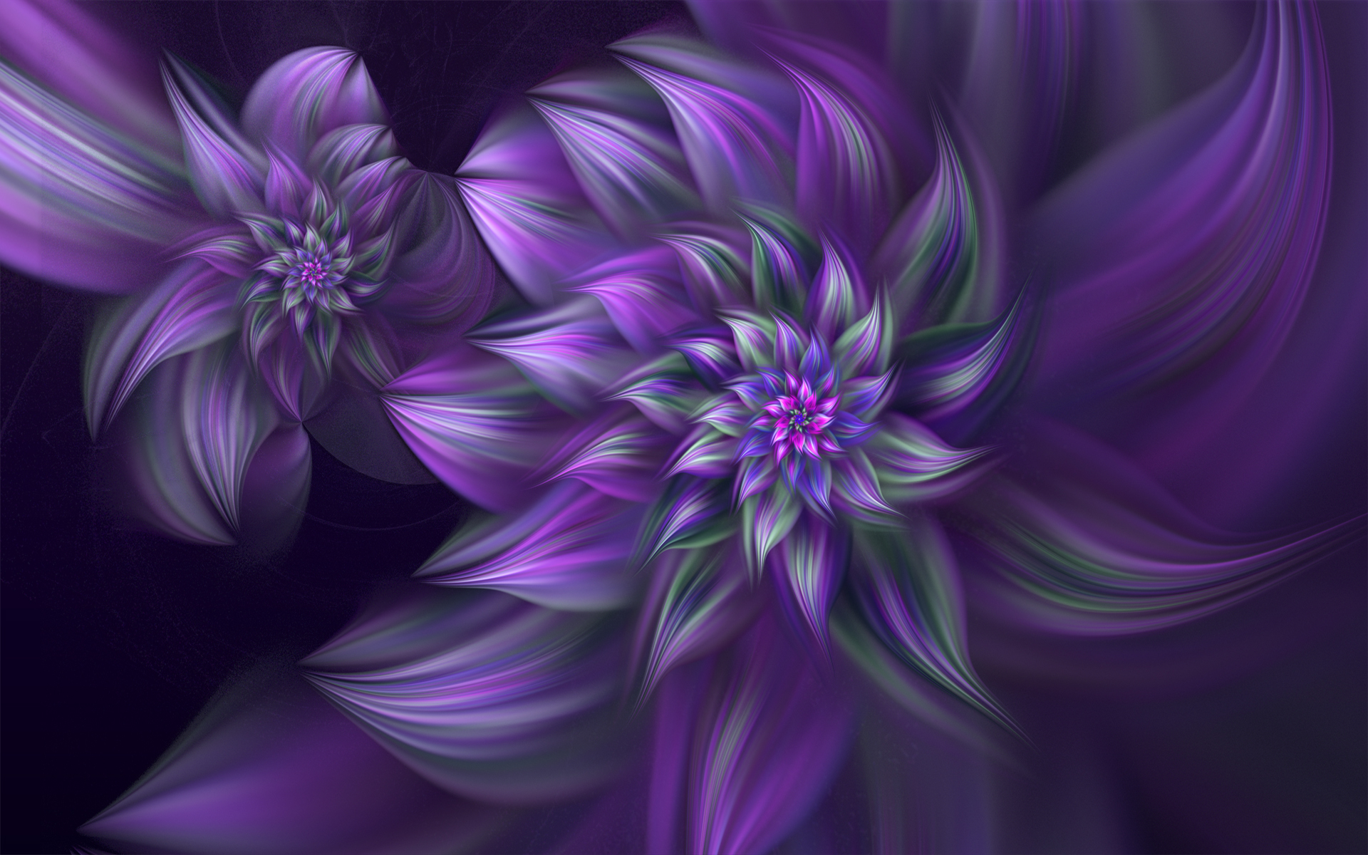 Baixar papel de parede para celular de Flores, Flor, Fractal, Roxo, Artistico gratuito.