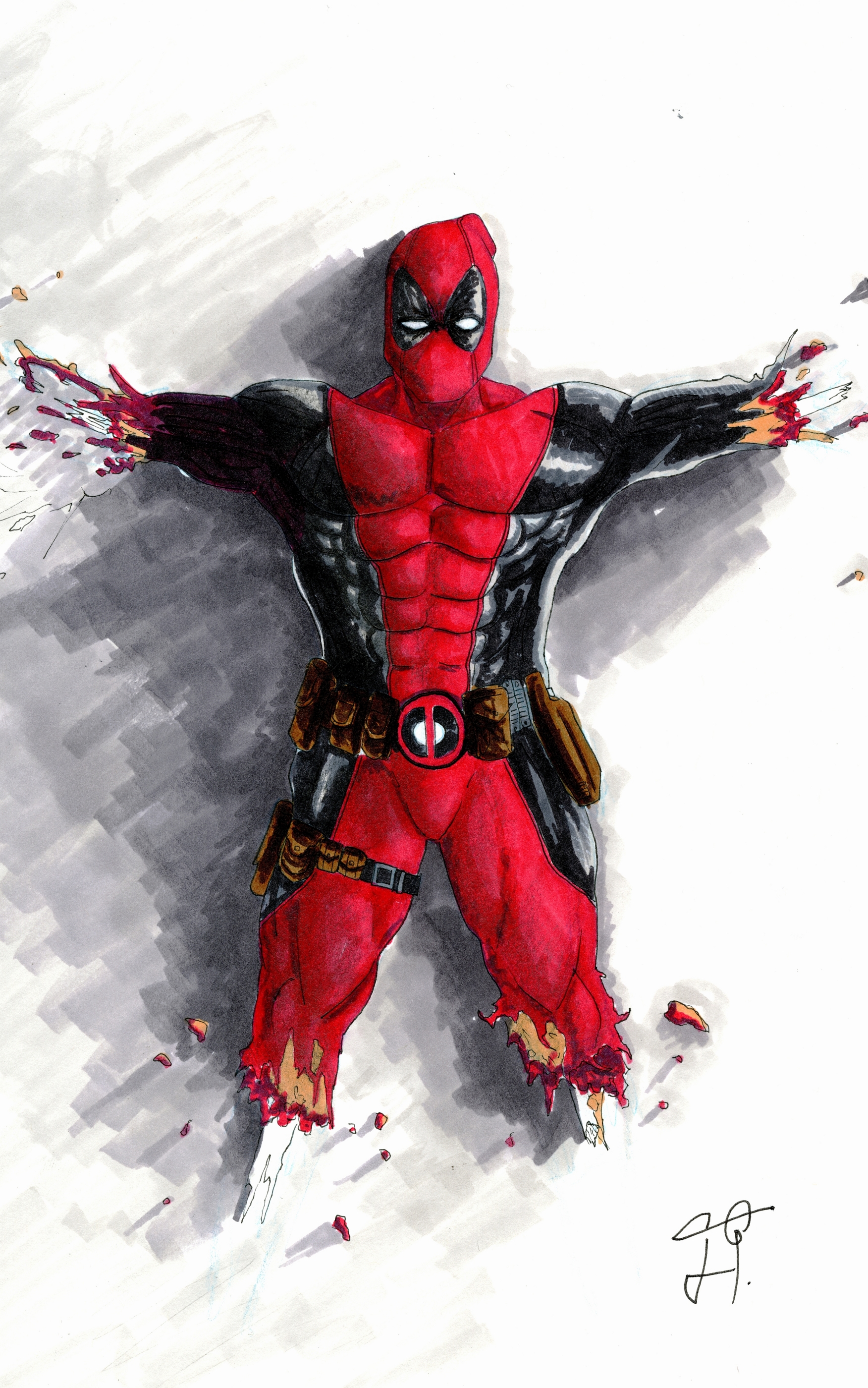 Handy-Wallpaper Deadpool, Comics kostenlos herunterladen.