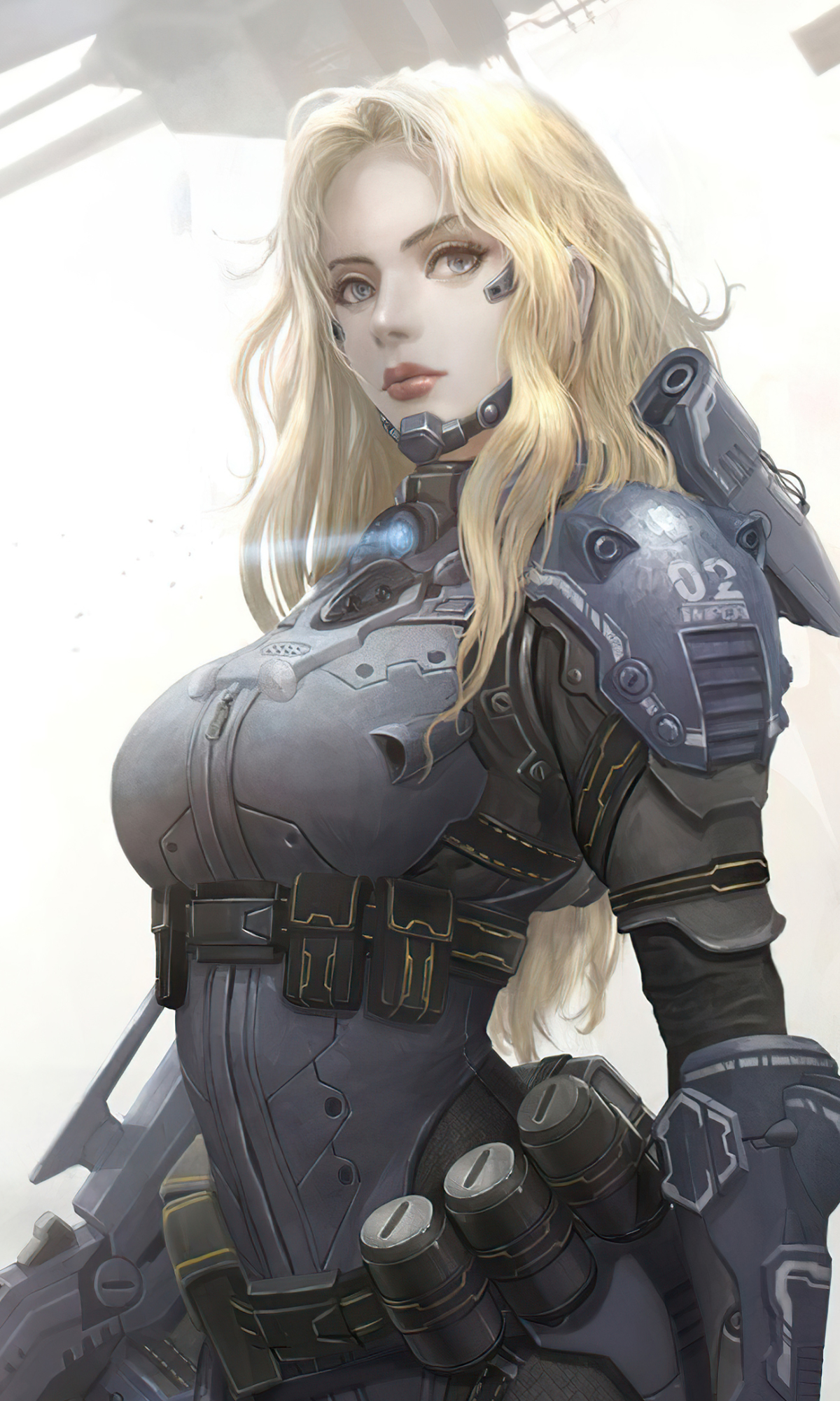 Download mobile wallpaper Sci Fi, Blonde, Futuristic, Women Warrior, Woman Warrior for free.