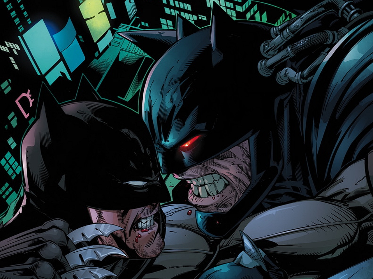 Завантажити шпалери Forever Evil Aftermath: Batman Vs Бейн на телефон безкоштовно