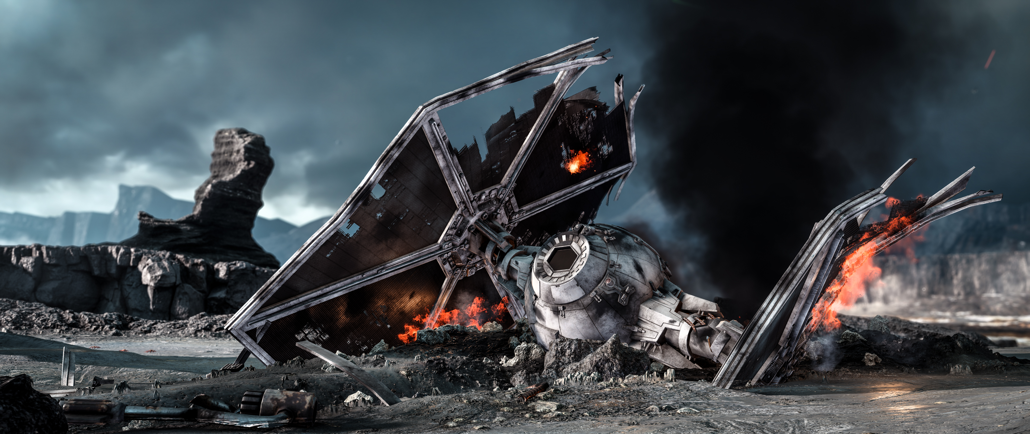 Laden Sie das Computerspiele, Krieg Der Sterne, Tie Kämpfer, Star Wars Battlefront (2015)-Bild kostenlos auf Ihren PC-Desktop herunter