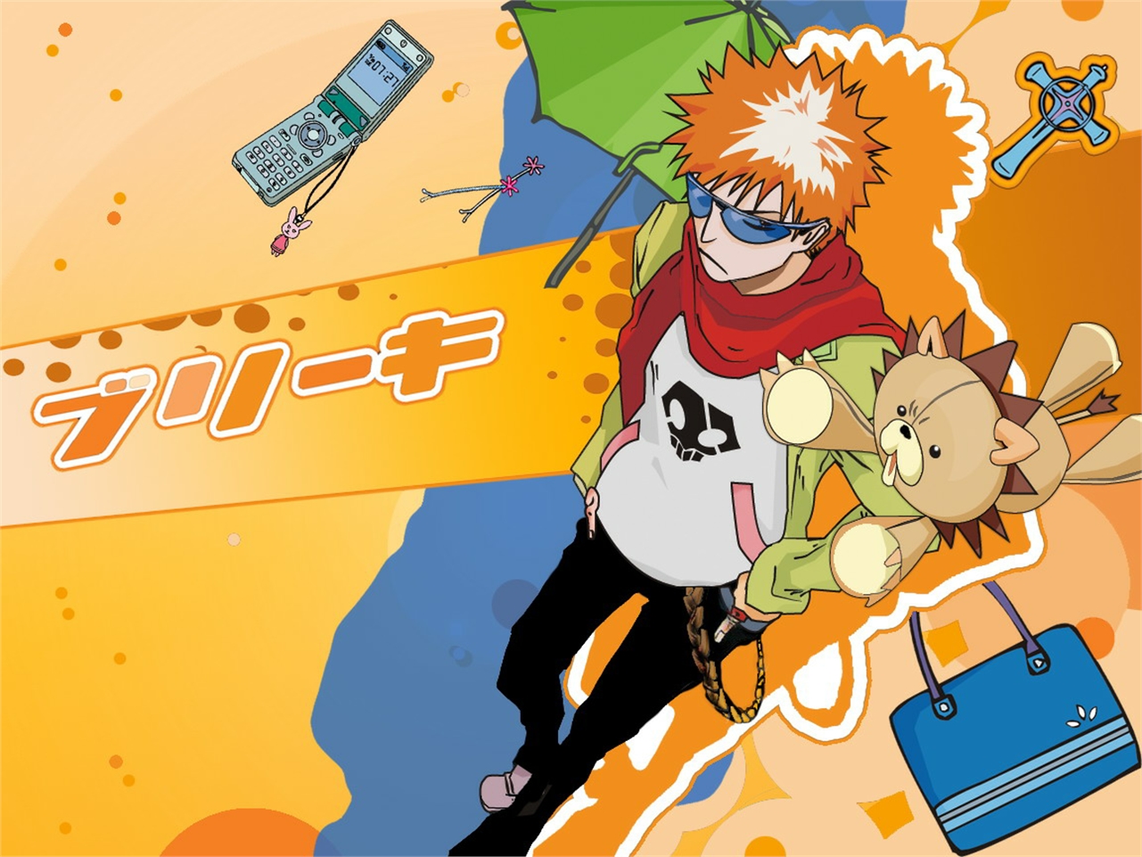 Download mobile wallpaper Anime, Bleach, Ichigo Kurosaki, Kon (Bleach) for free.