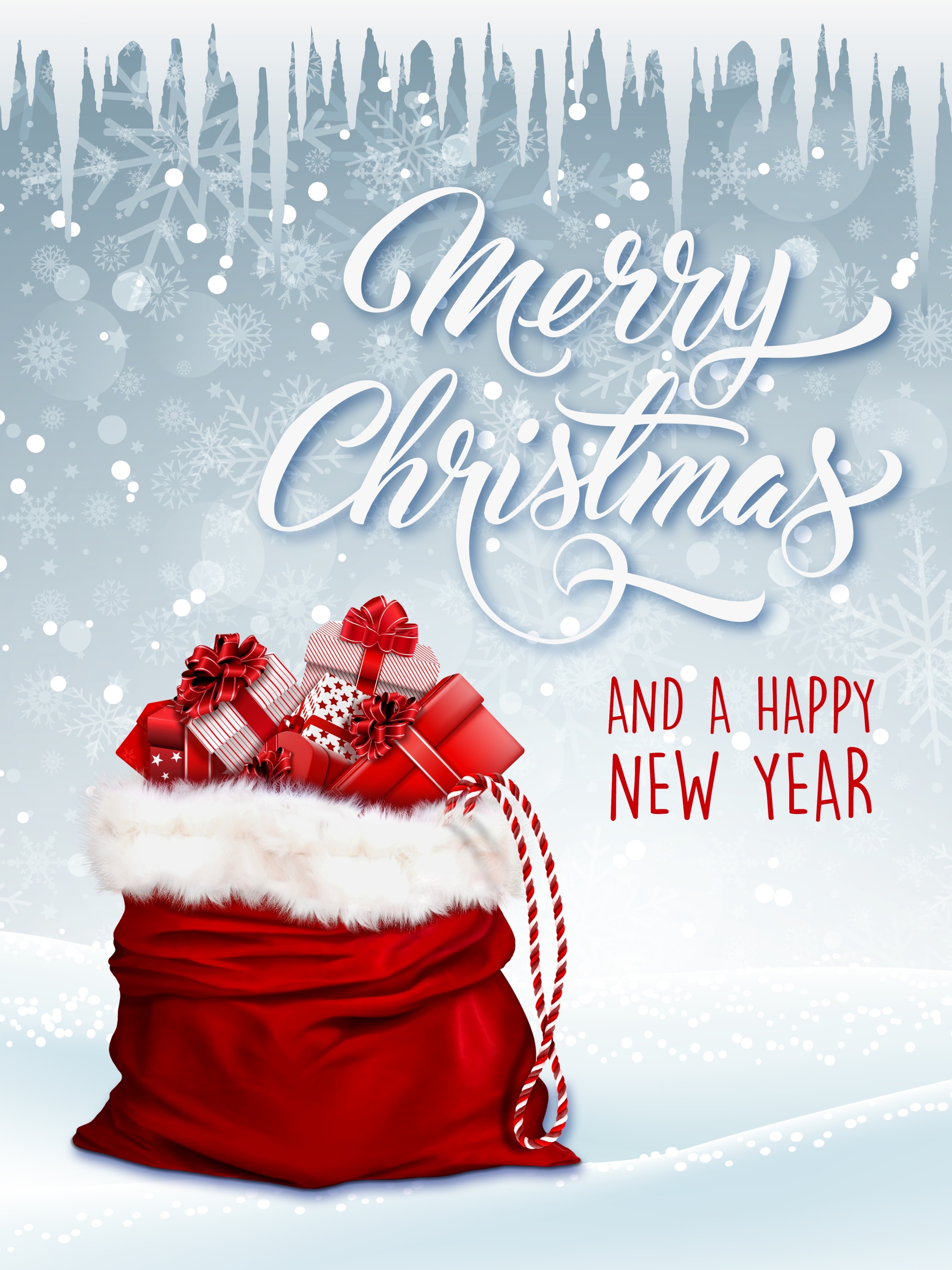 Download mobile wallpaper Christmas, Holiday, Gift, Bag, Merry Christmas, Happy New Year for free.