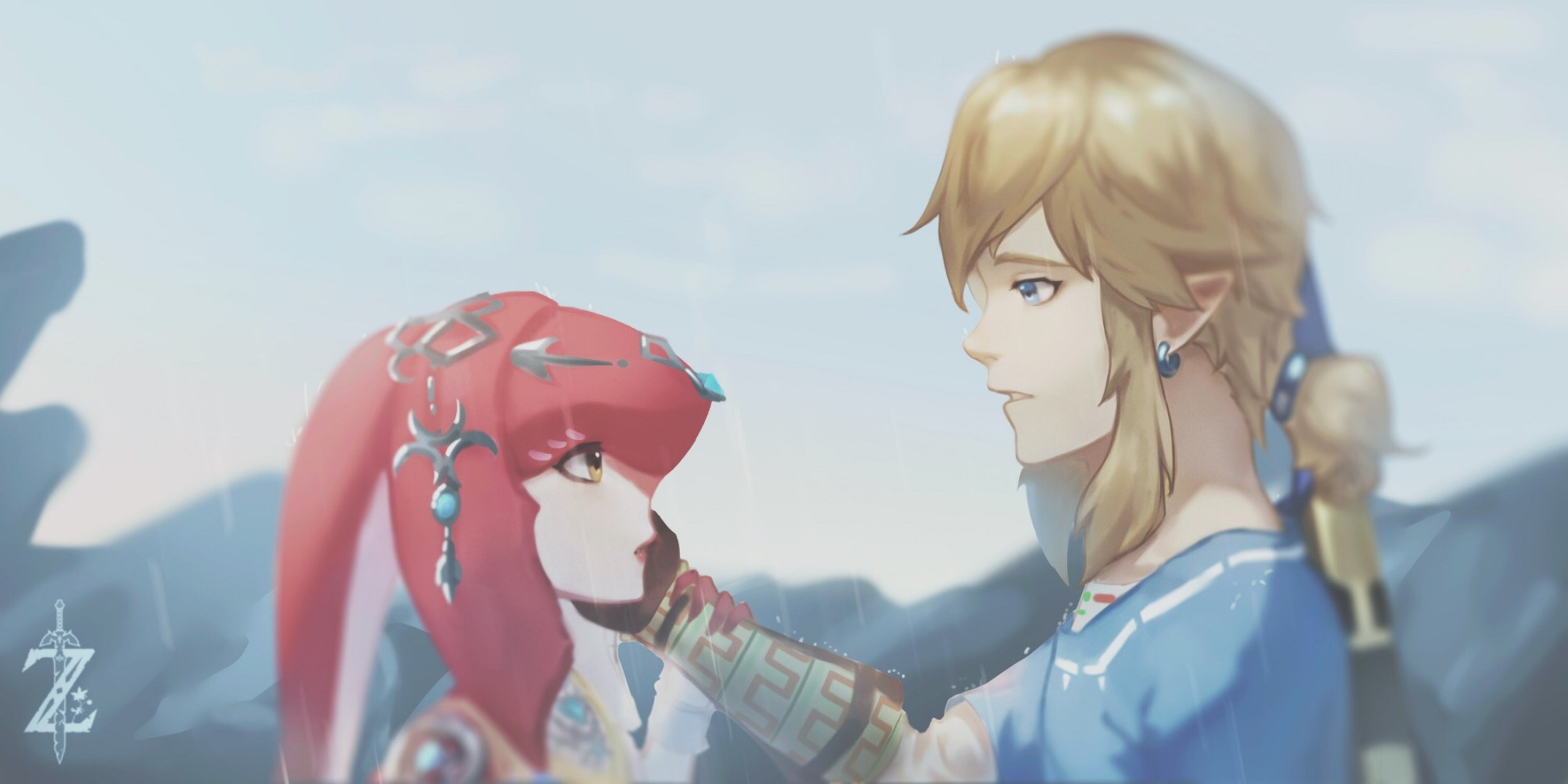 video game, the legend of zelda: breath of the wild, link, mipha (the legend of zelda), zelda