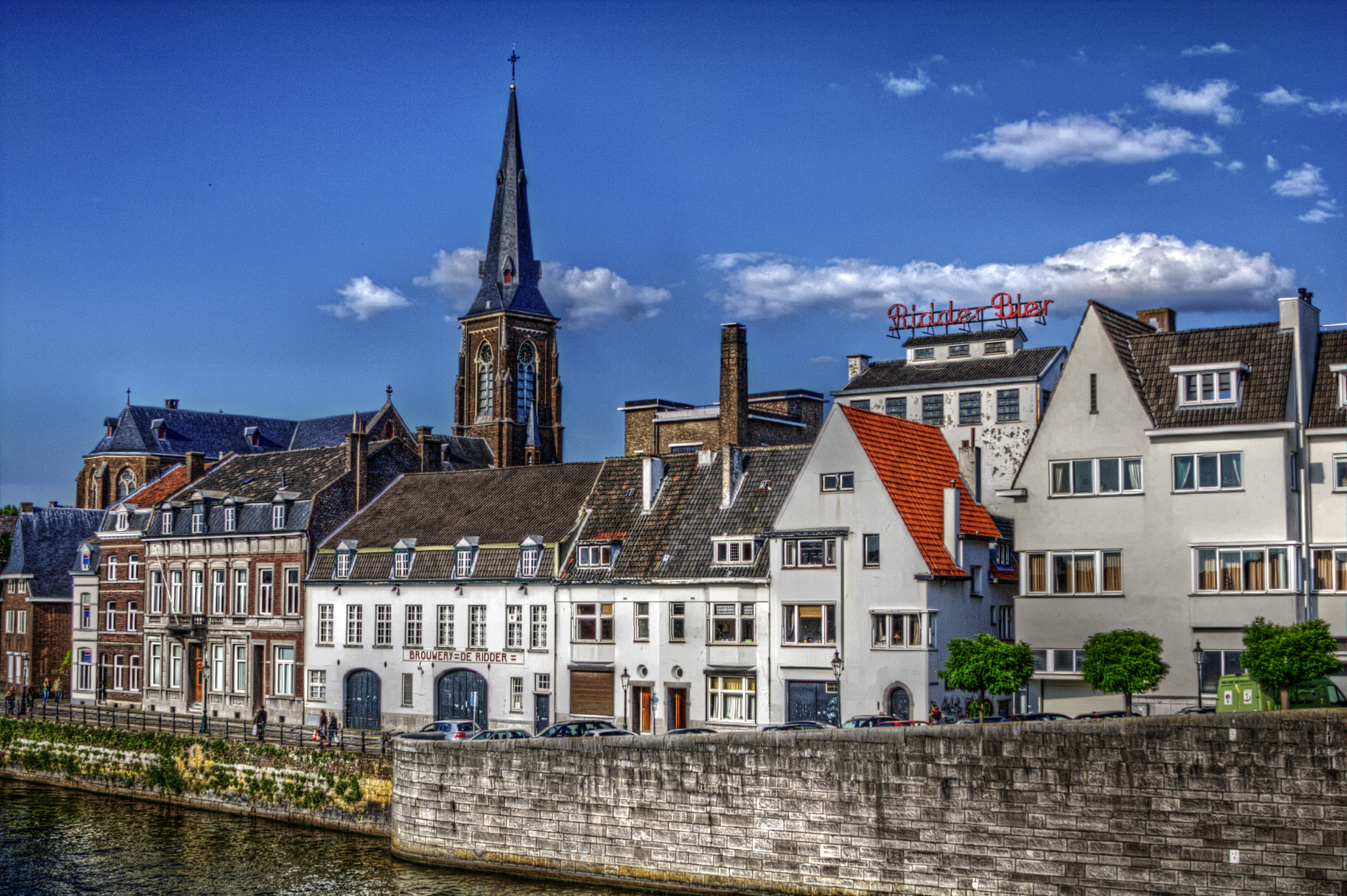 PCデスクトップに家, 街, オランダ, マンメイド, 運河画像を無料でダウンロード