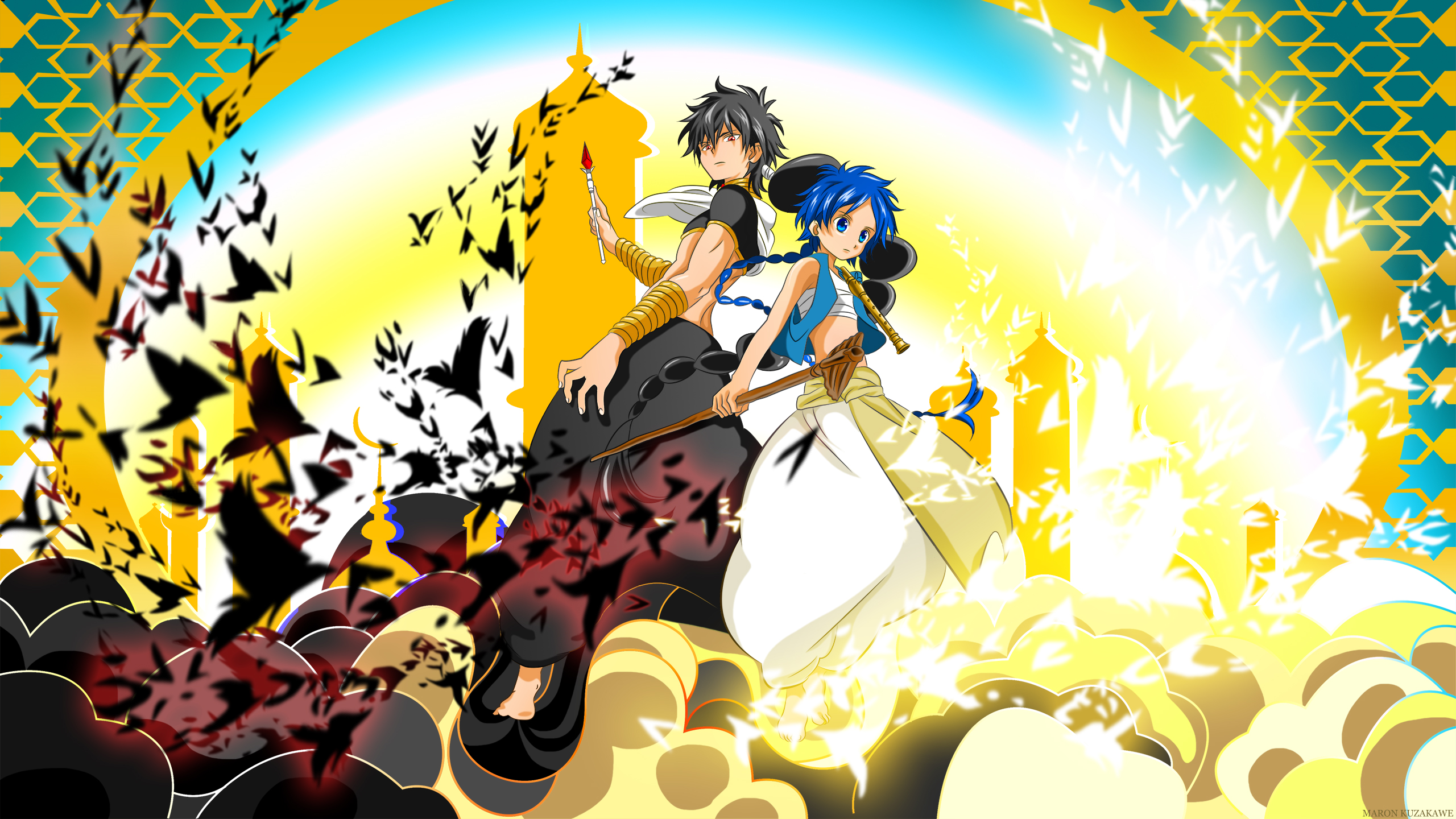Download mobile wallpaper Anime, Magi: The Labyrinth Of Magic, Judar (Magi), Aladdin (Magi) for free.