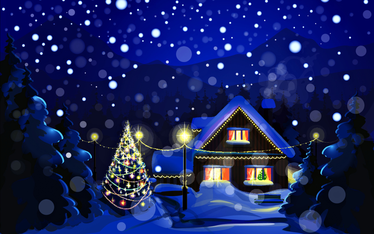Free download wallpaper Houses, Snow, Winter, Pictures on your PC desktop