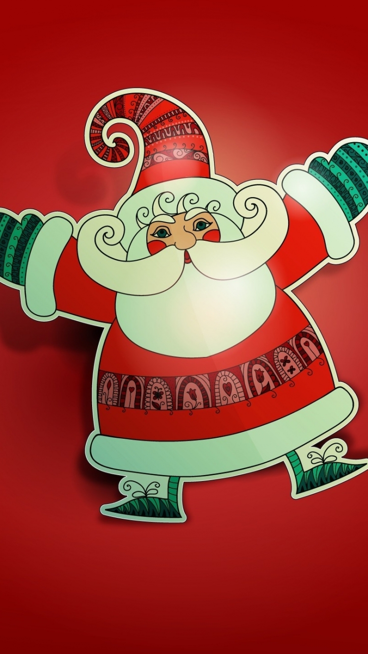 Download mobile wallpaper Christmas, Holiday, Santa for free.