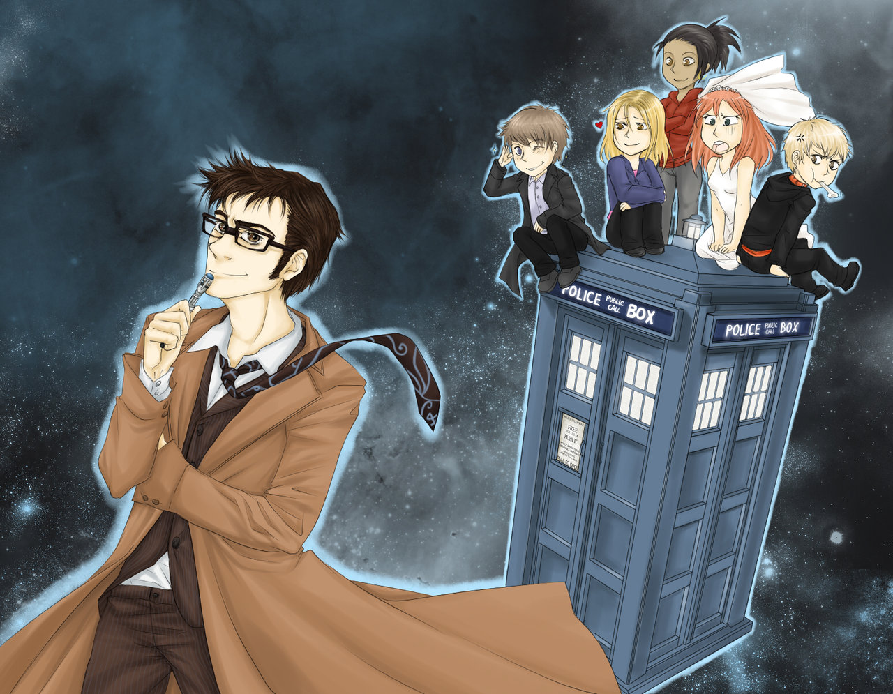 Handy-Wallpaper Doctor Who, Comics kostenlos herunterladen.