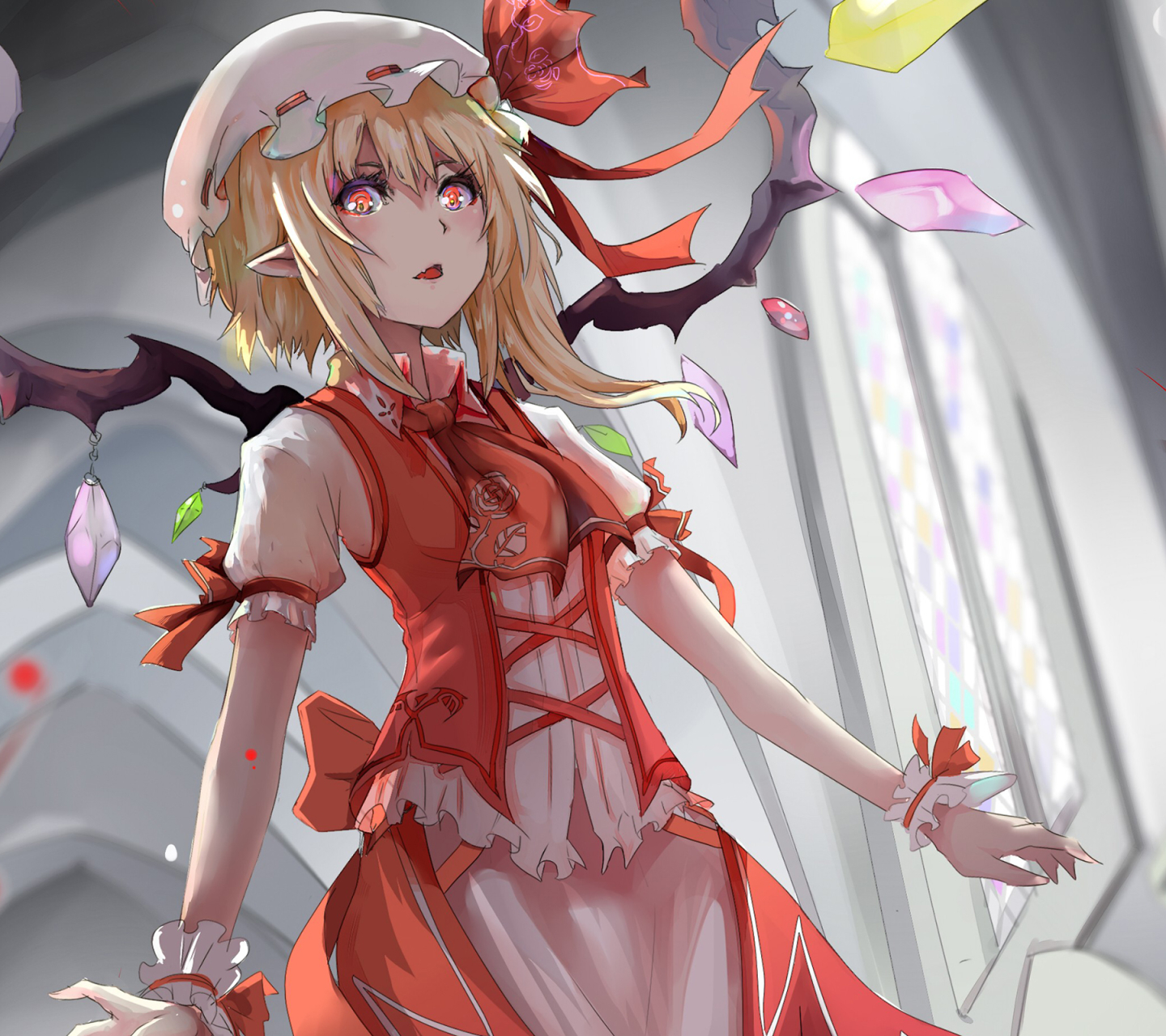 Handy-Wallpaper Animes, Flandre Scarlet, Tuhu kostenlos herunterladen.