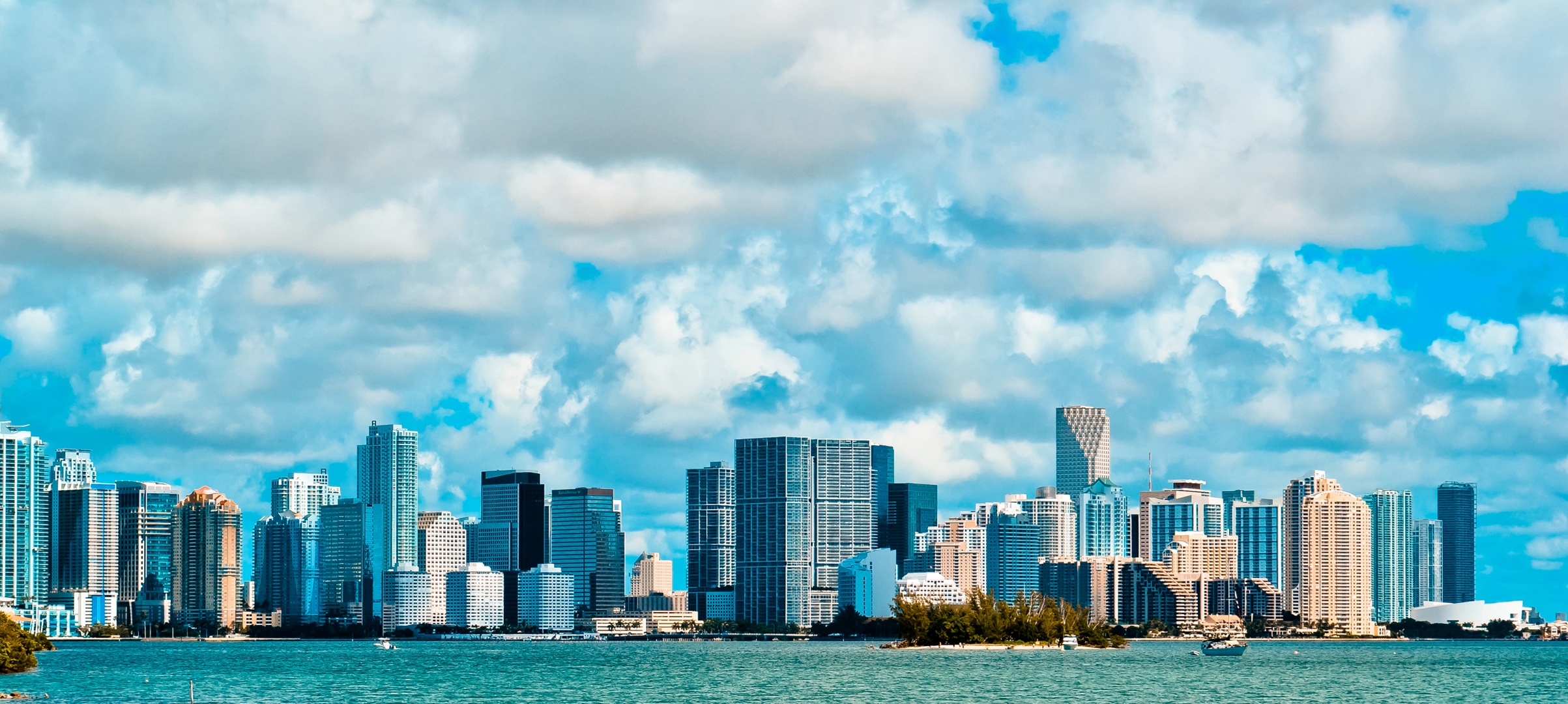 miami, building, high rise buildings, cities, sky, clouds, usa, united states, america, florida, miami beach