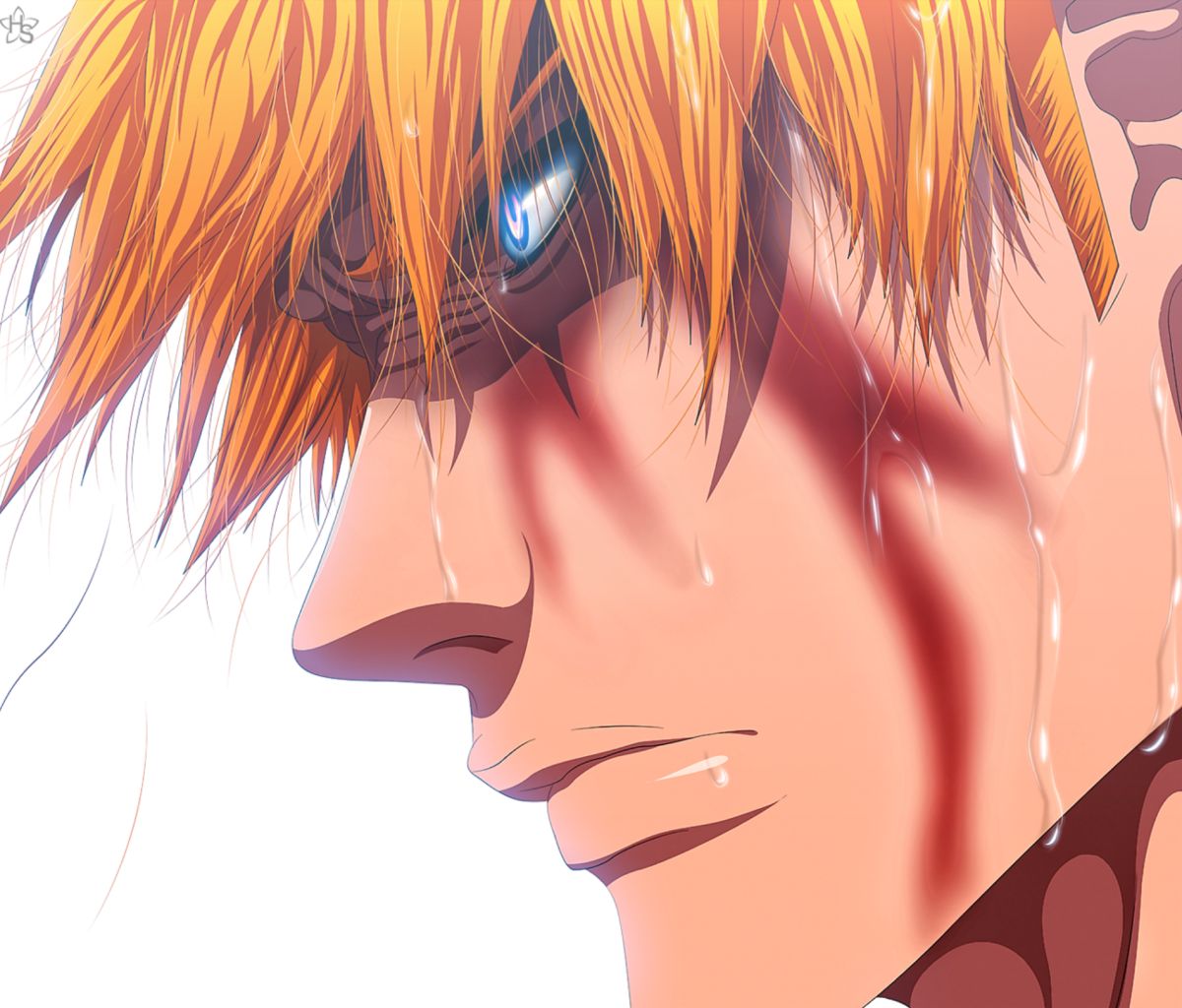Download mobile wallpaper Anime, Bleach, Blue Eyes, Angry, Ichigo Kurosaki, Orange Hair for free.