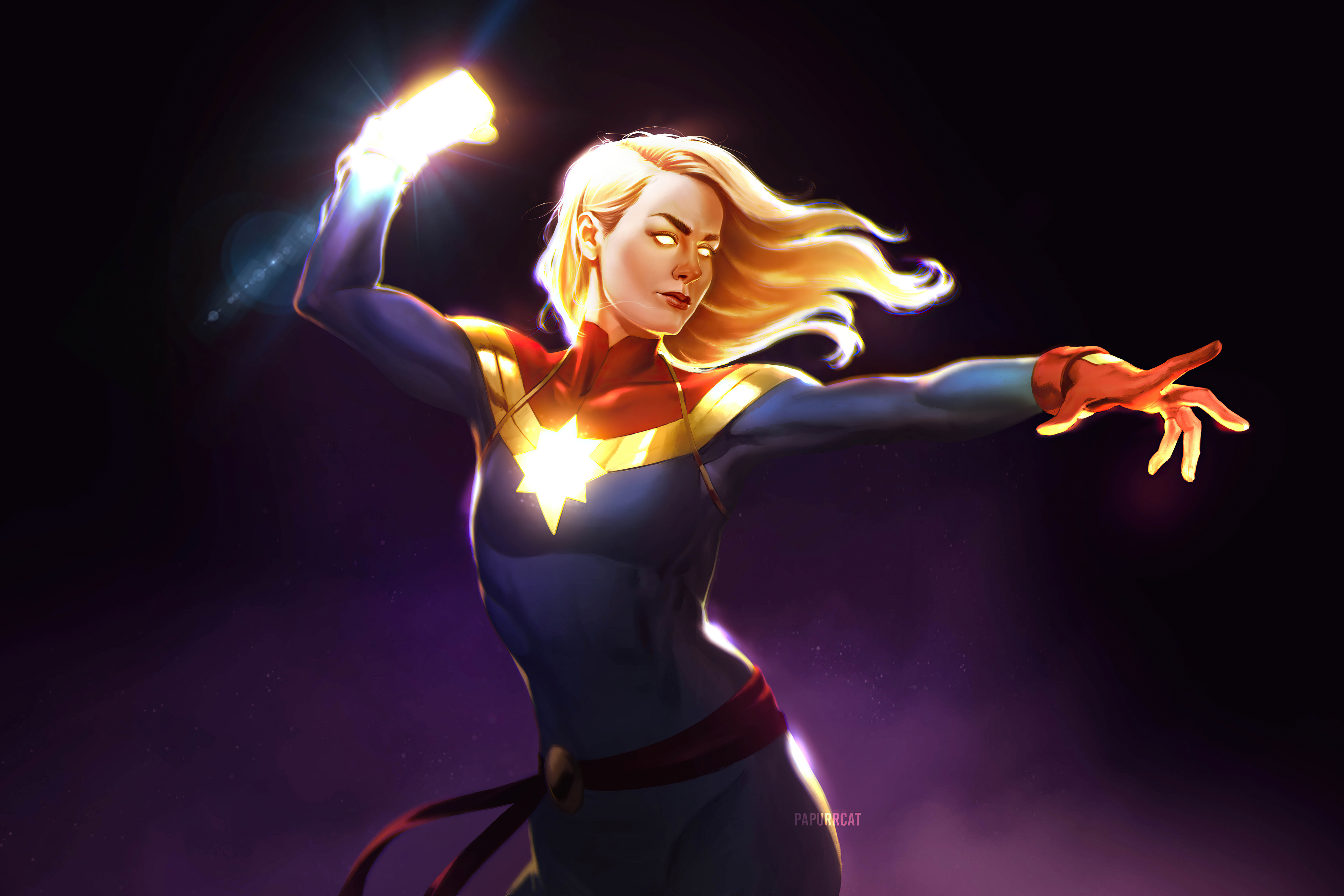Laden Sie das Comics, Superheld, Carol Danvers, Captain Marvel-Bild kostenlos auf Ihren PC-Desktop herunter