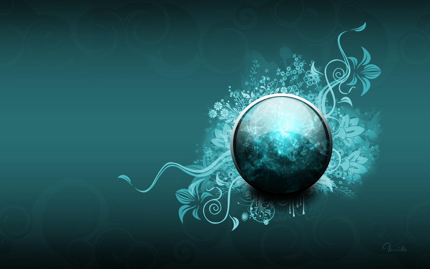 Download mobile wallpaper Abstract, Design, Artistic, Floral, Sphere for free.